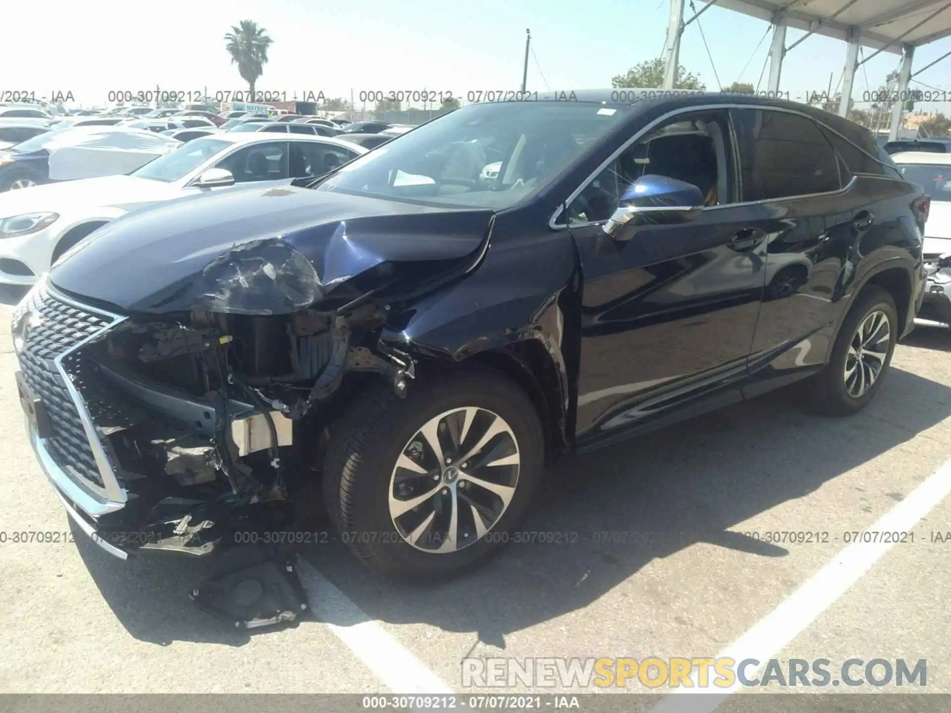 2 Photograph of a damaged car 2T2AZMAA3MC202198 LEXUS RX 2021