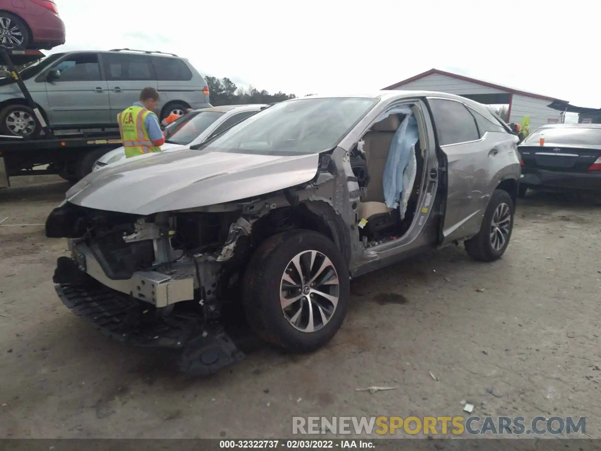 2 Photograph of a damaged car 2T2AZMAA4MC187436 LEXUS RX 2021