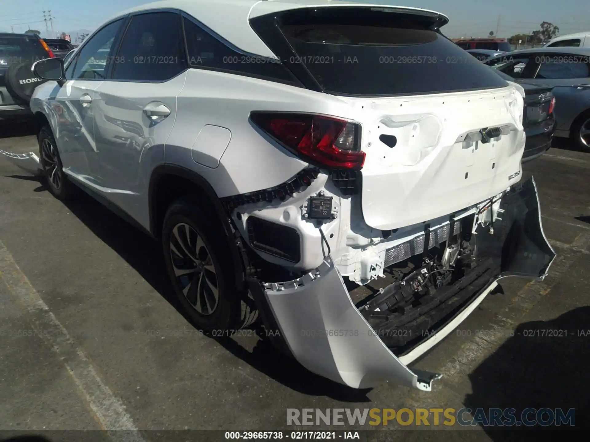 3 Photograph of a damaged car 2T2AZMAA5MC192631 LEXUS RX 2021