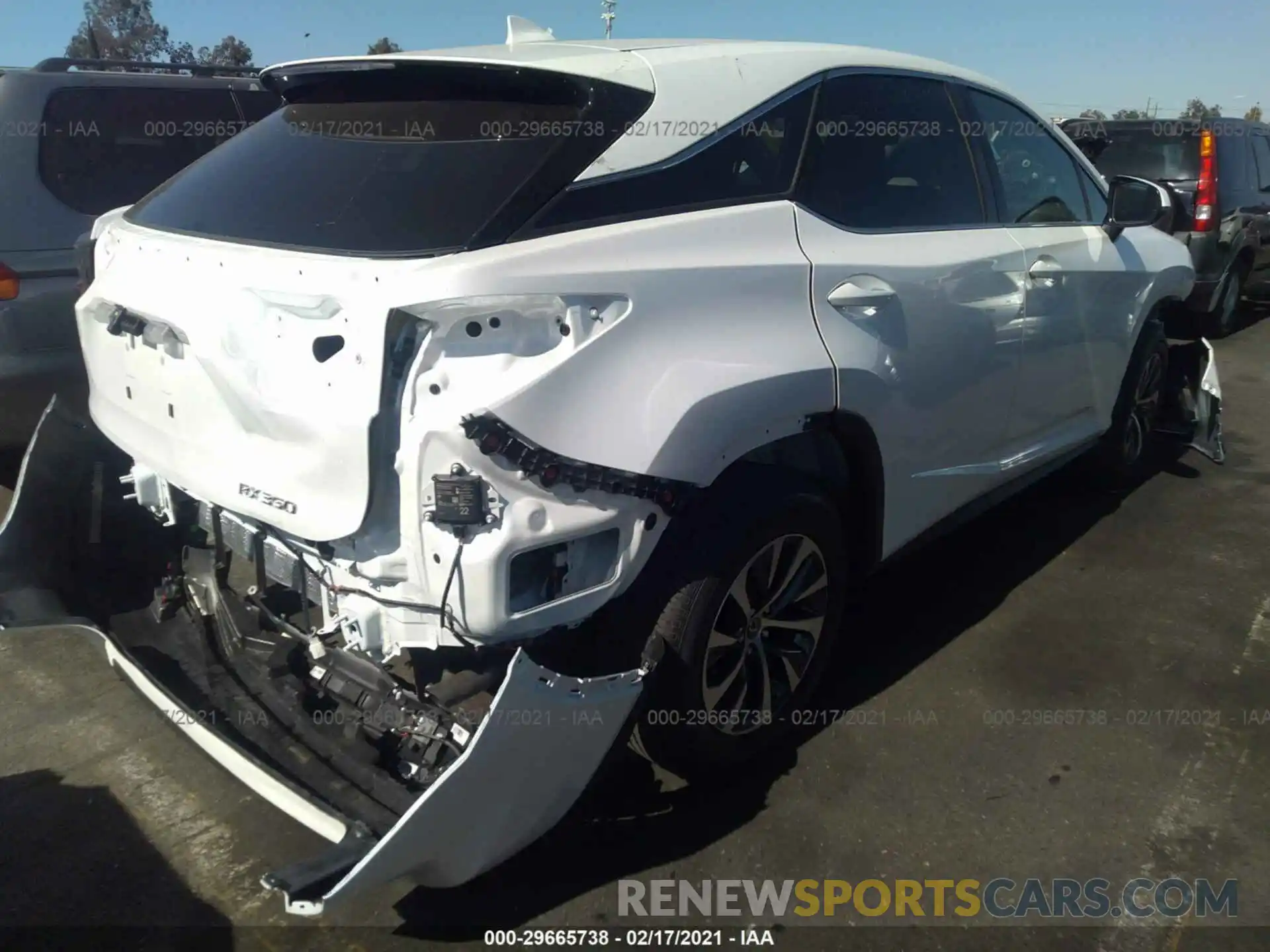 4 Photograph of a damaged car 2T2AZMAA5MC192631 LEXUS RX 2021