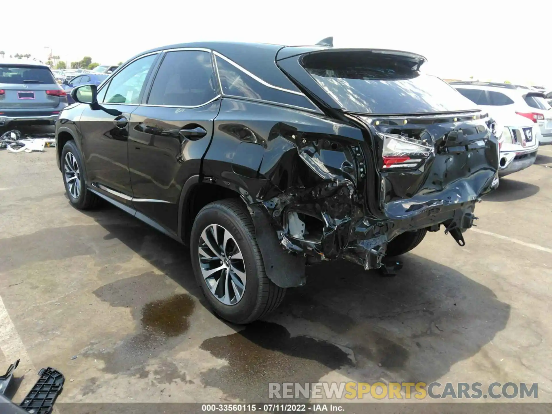 3 Photograph of a damaged car 2T2AZMAA7MC213639 LEXUS RX 2021