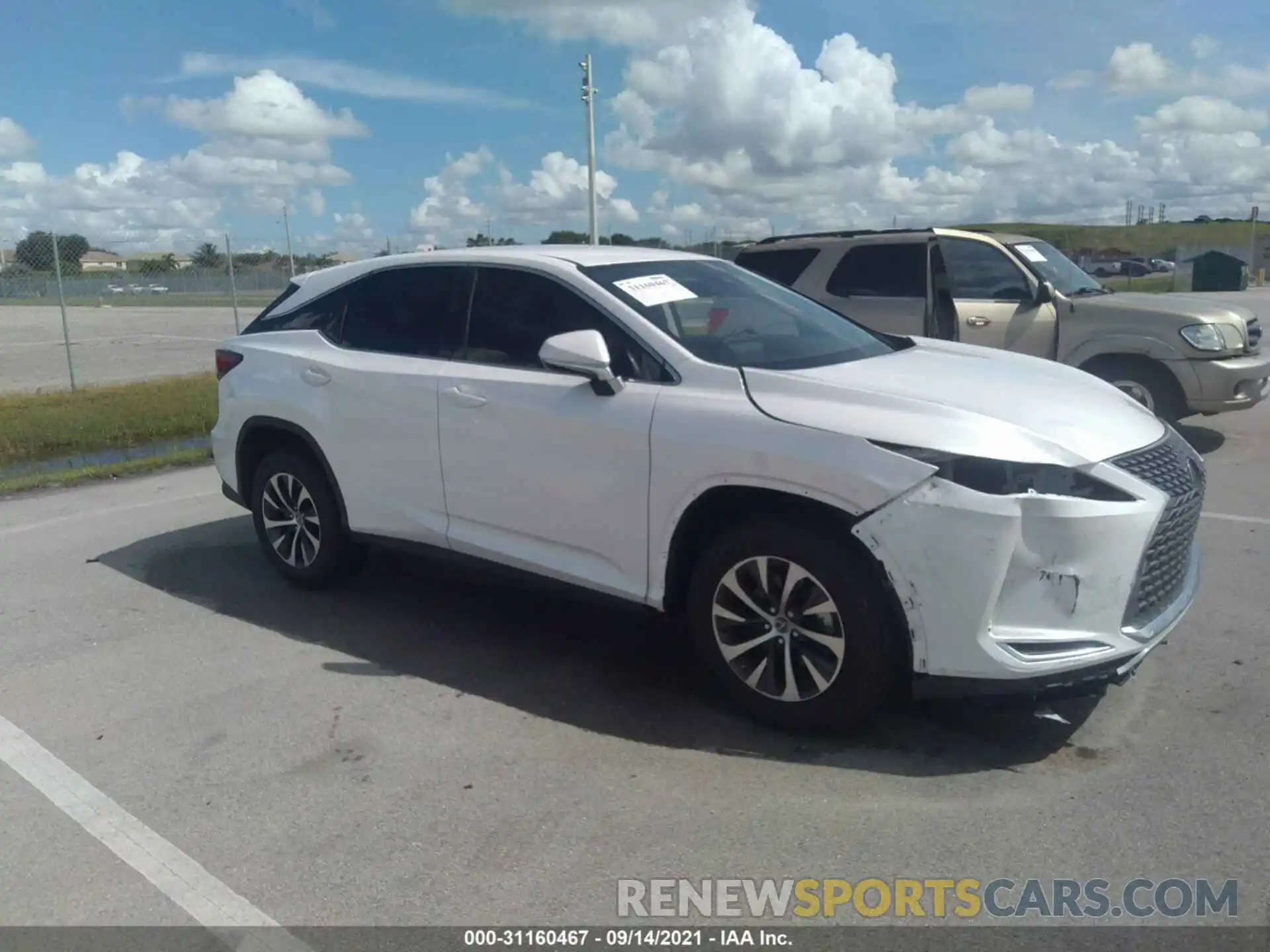 1 Photograph of a damaged car 2T2AZMAA9MC207096 LEXUS RX 2021