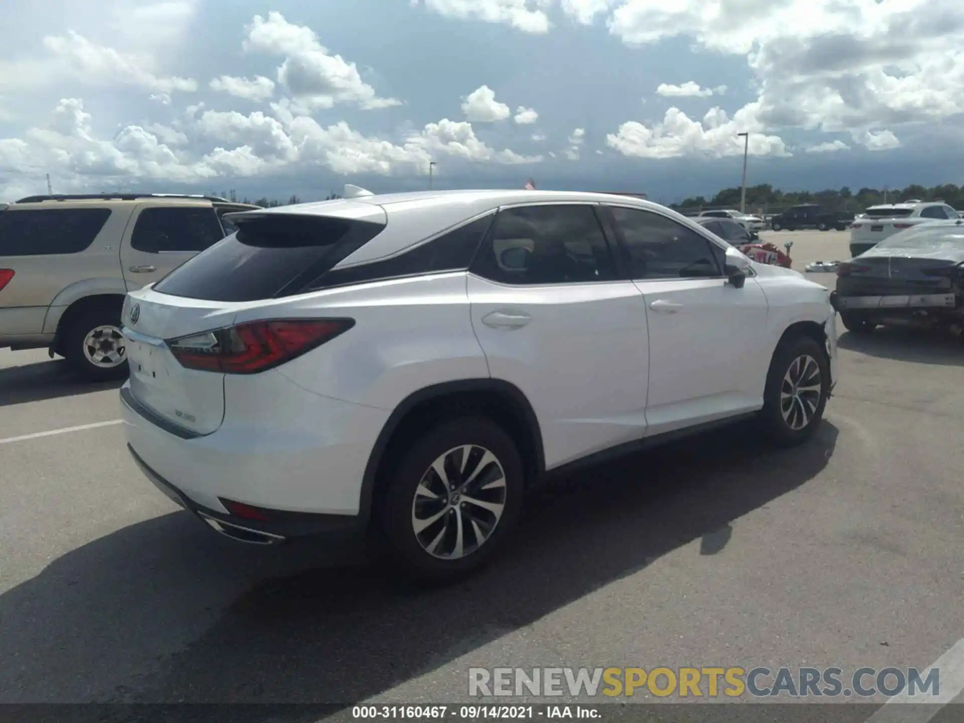 4 Photograph of a damaged car 2T2AZMAA9MC207096 LEXUS RX 2021