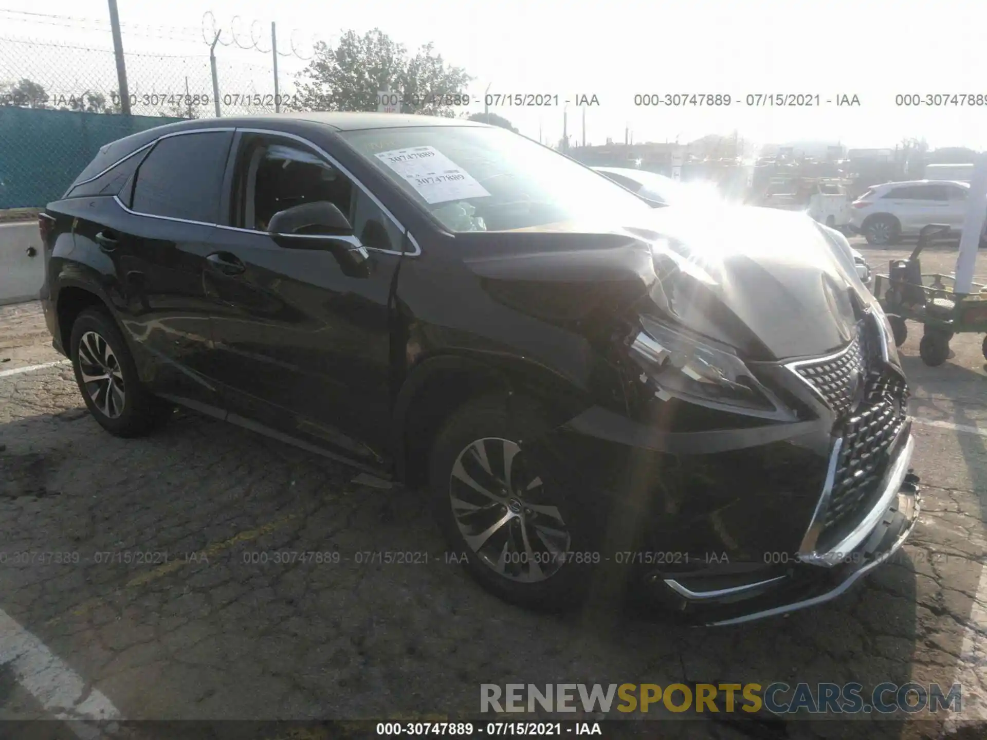 1 Photograph of a damaged car 2T2AZMAAXMC204031 LEXUS RX 2021