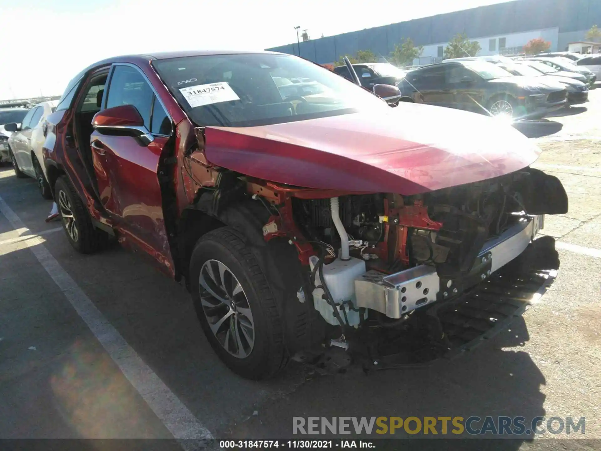 1 Photograph of a damaged car 2T2AZMDA8MC262666 LEXUS RX 2021