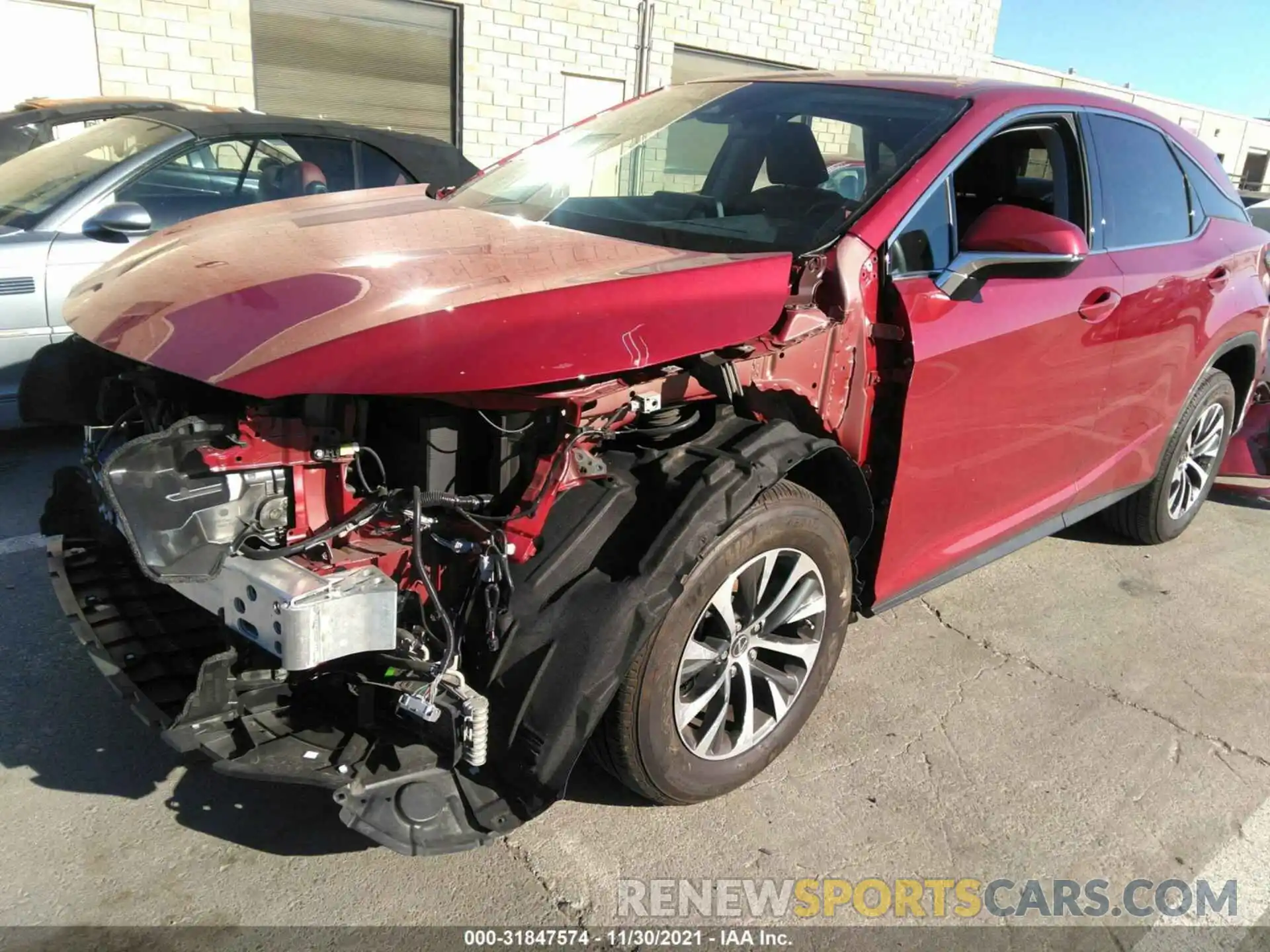 2 Photograph of a damaged car 2T2AZMDA8MC262666 LEXUS RX 2021