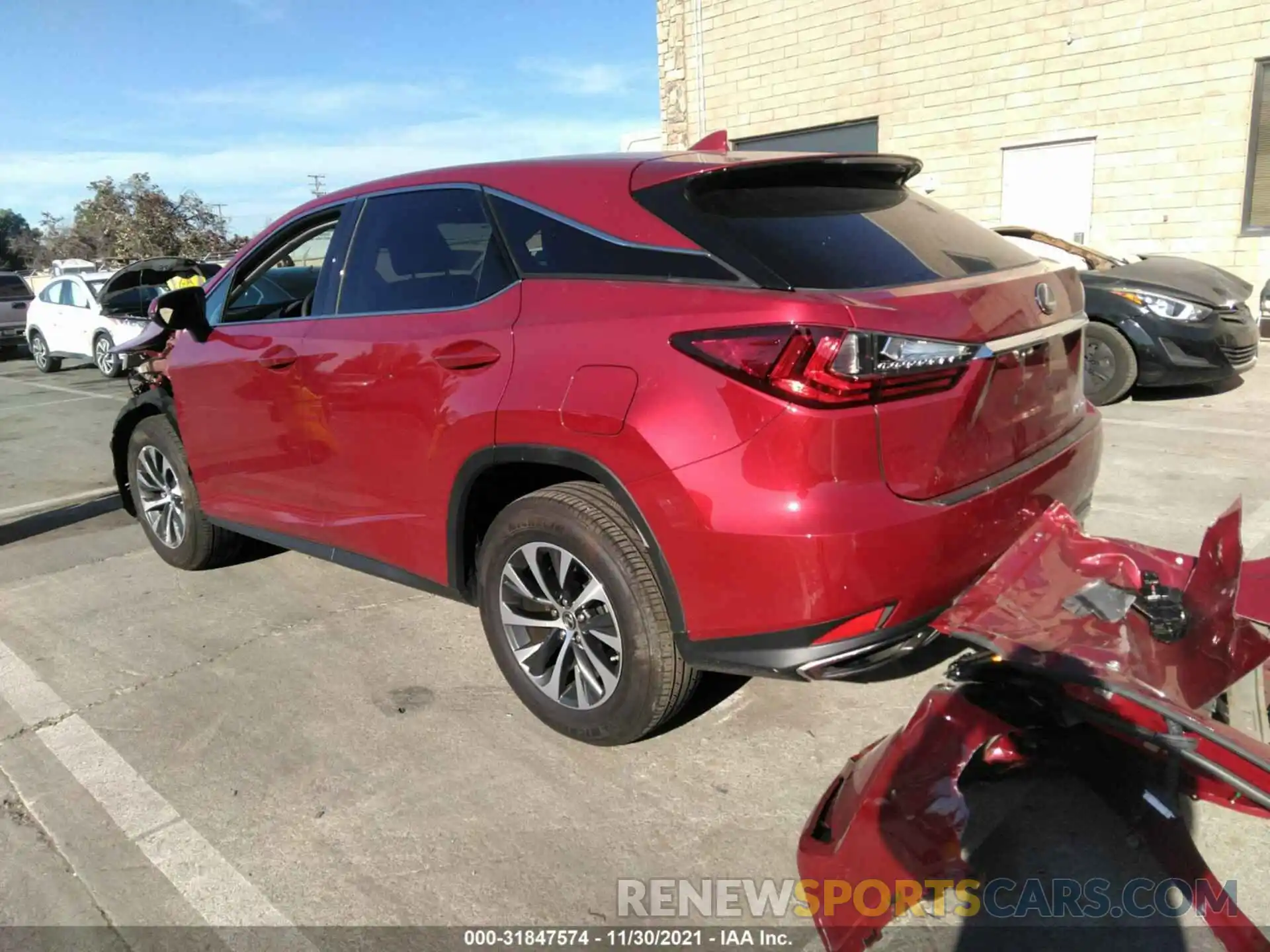 3 Фотография поврежденного автомобиля 2T2AZMDA8MC262666 LEXUS RX 2021