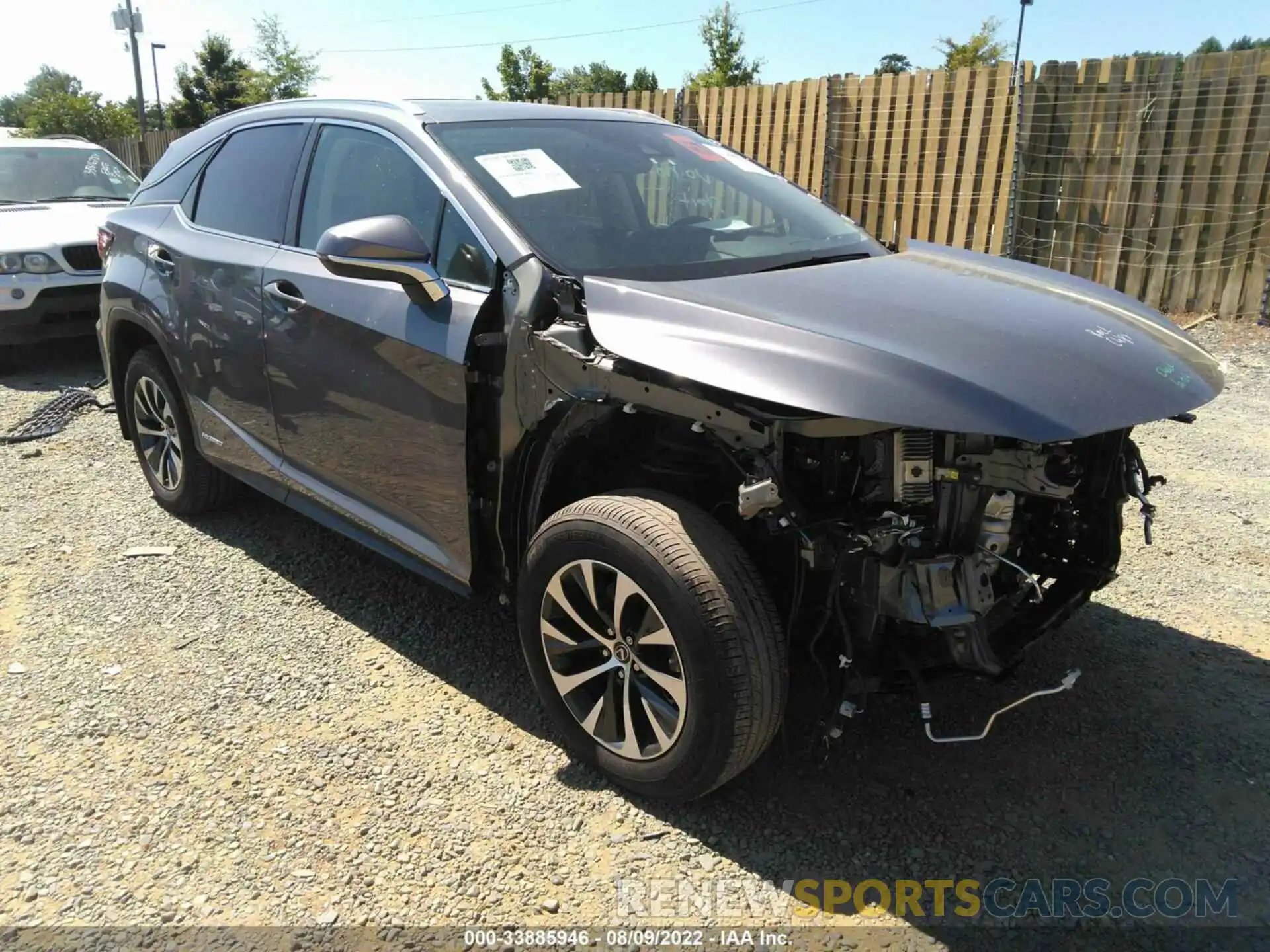 1 Photograph of a damaged car 2T2HGMDA1MC061292 LEXUS RX 2021