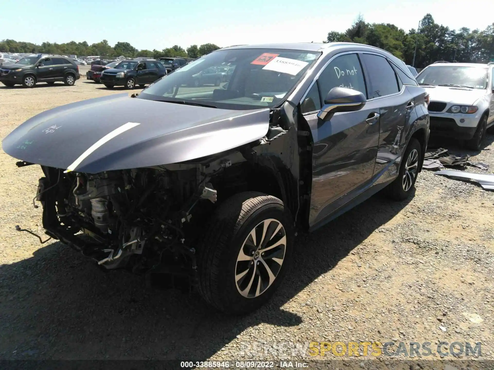 2 Photograph of a damaged car 2T2HGMDA1MC061292 LEXUS RX 2021