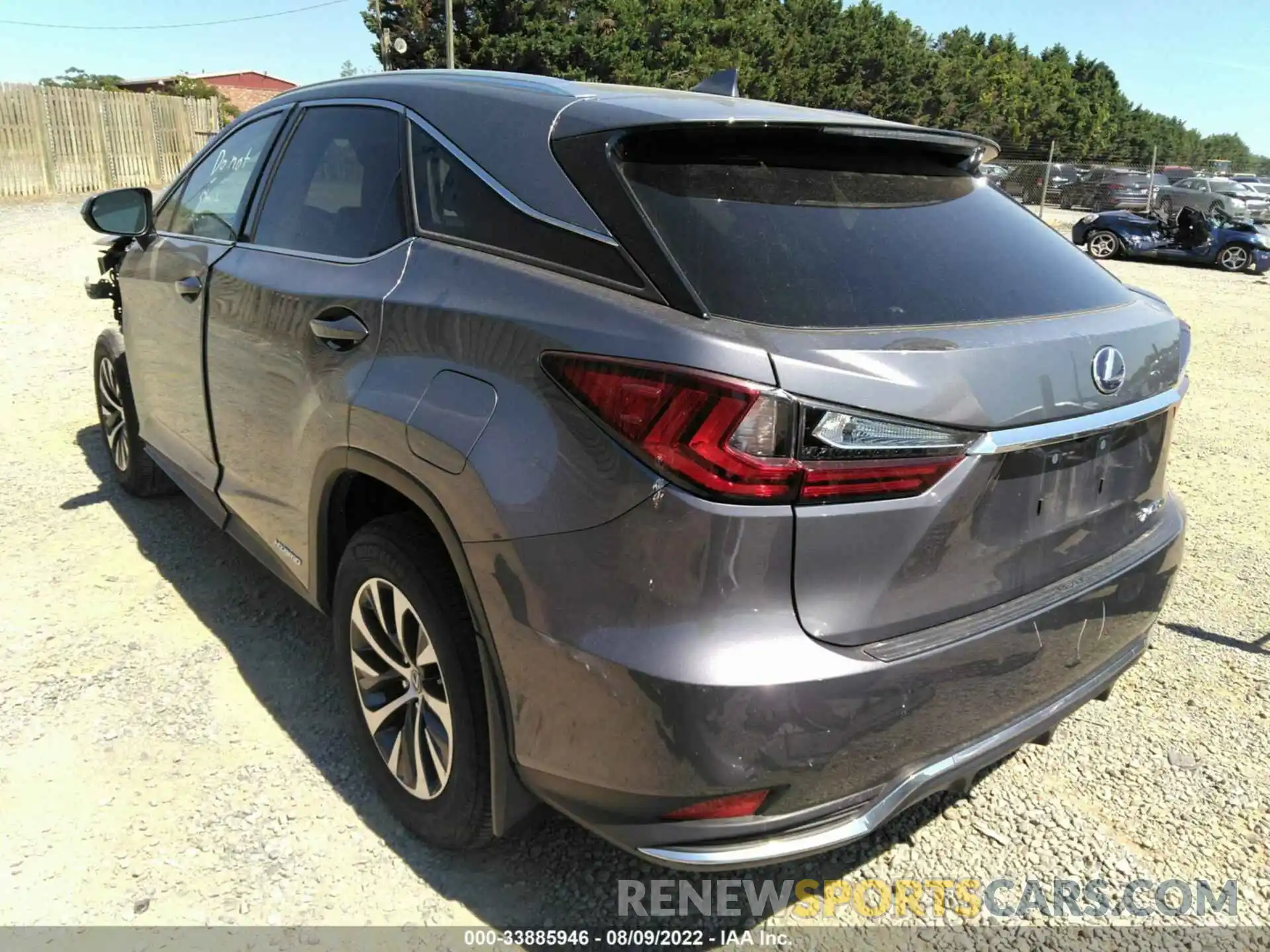 3 Photograph of a damaged car 2T2HGMDA1MC061292 LEXUS RX 2021