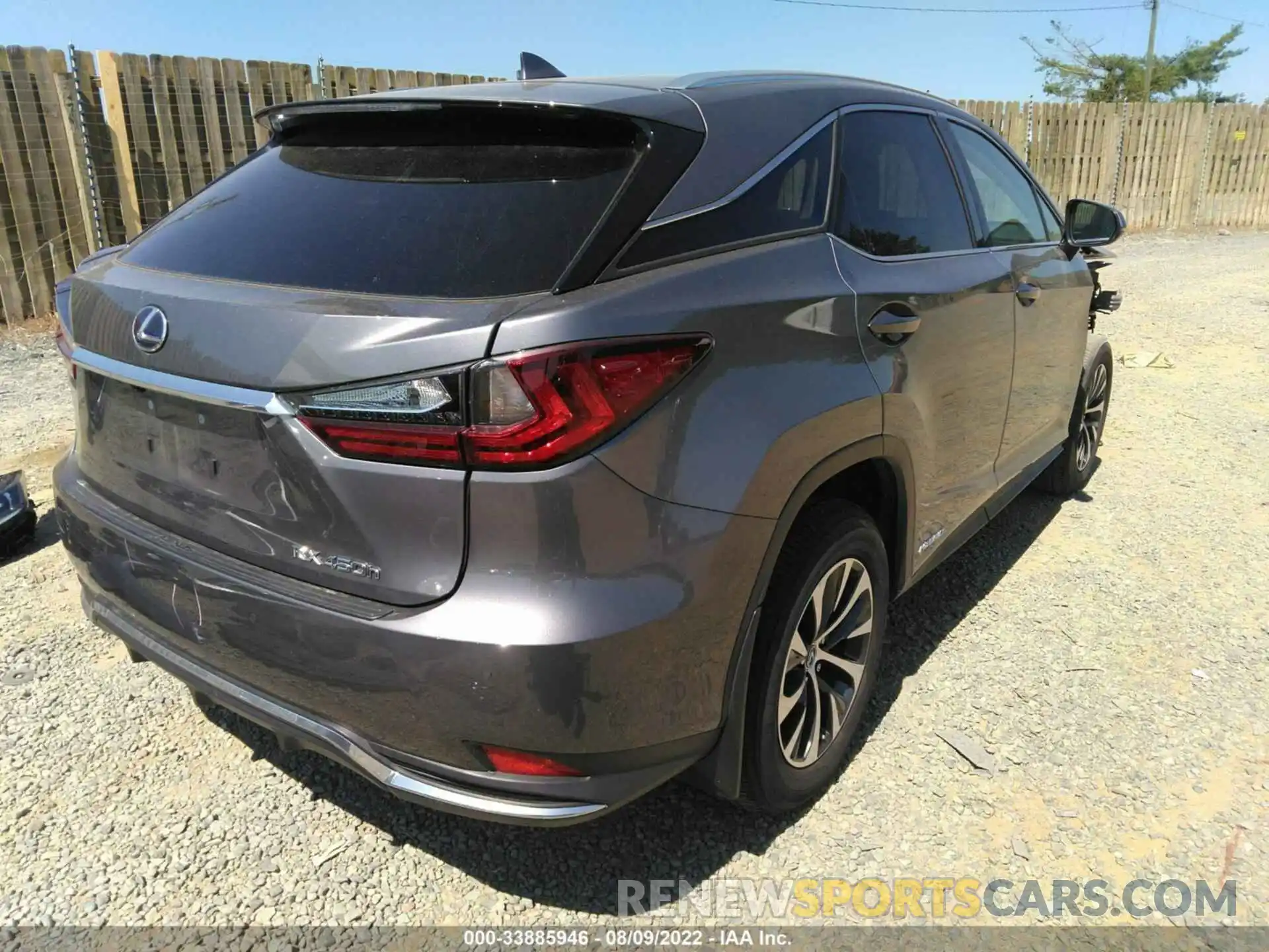 4 Фотография поврежденного автомобиля 2T2HGMDA1MC061292 LEXUS RX 2021