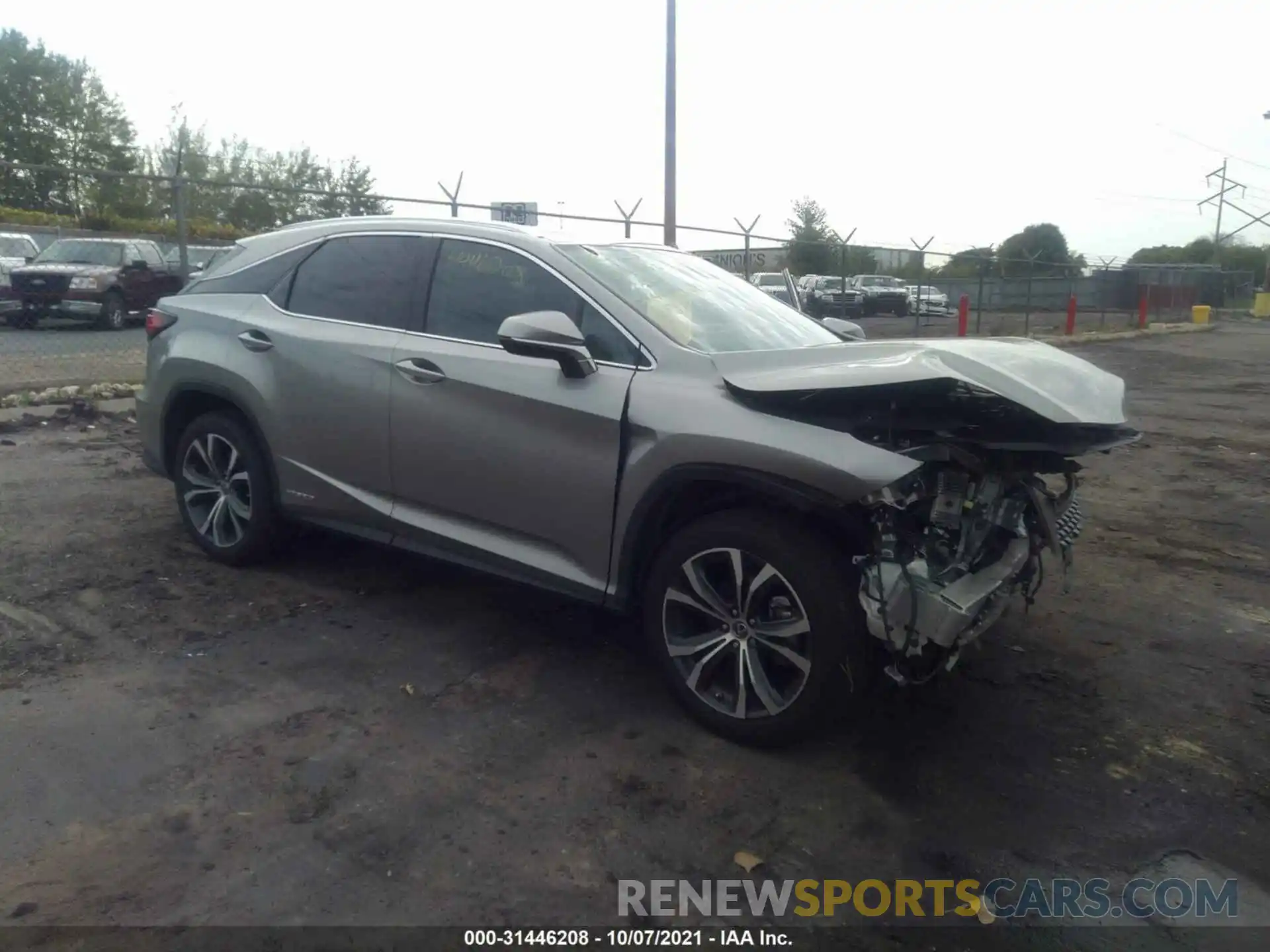 1 Photograph of a damaged car 2T2HGMDA2MC058059 LEXUS RX 2021