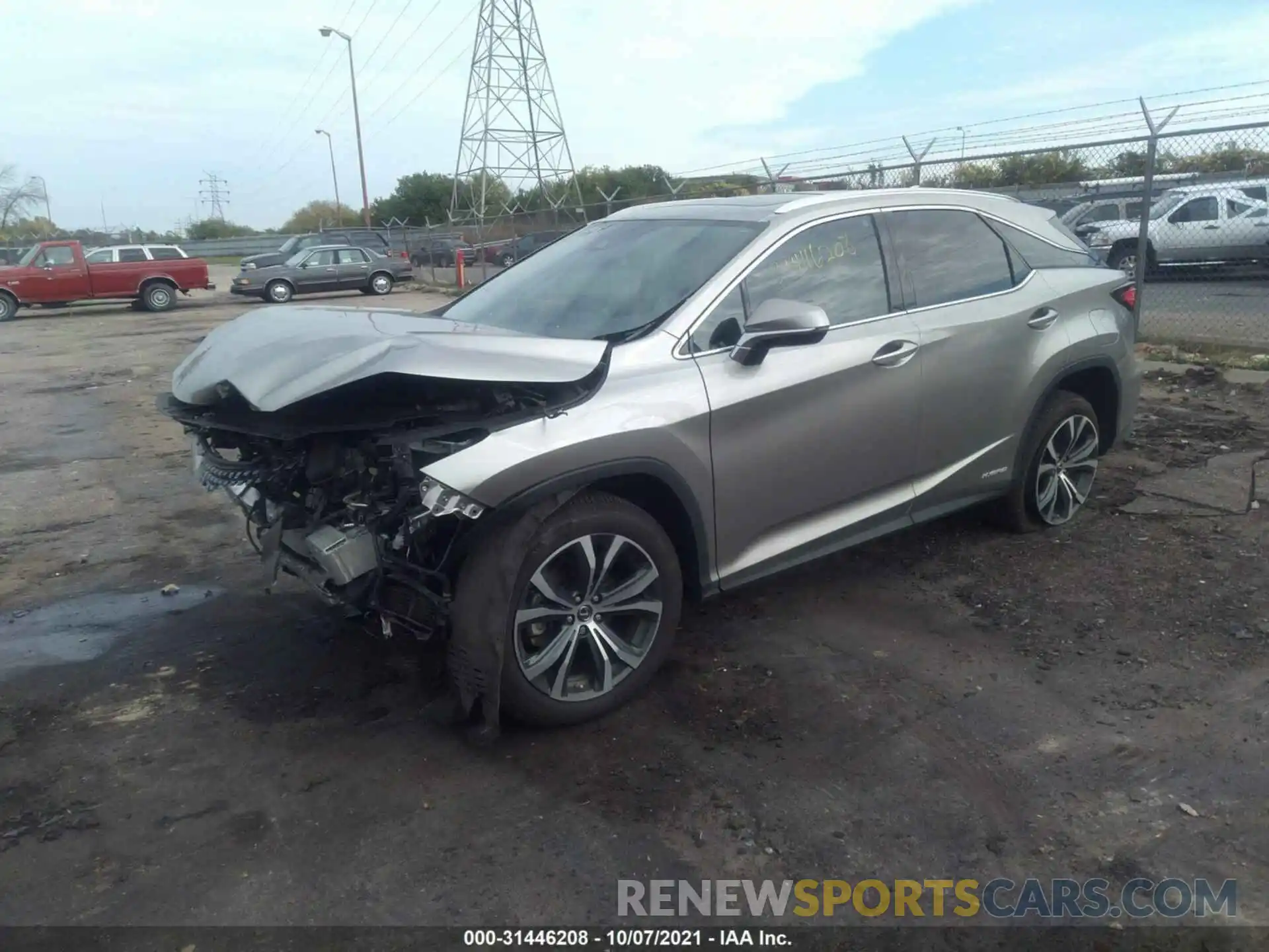 2 Photograph of a damaged car 2T2HGMDA2MC058059 LEXUS RX 2021