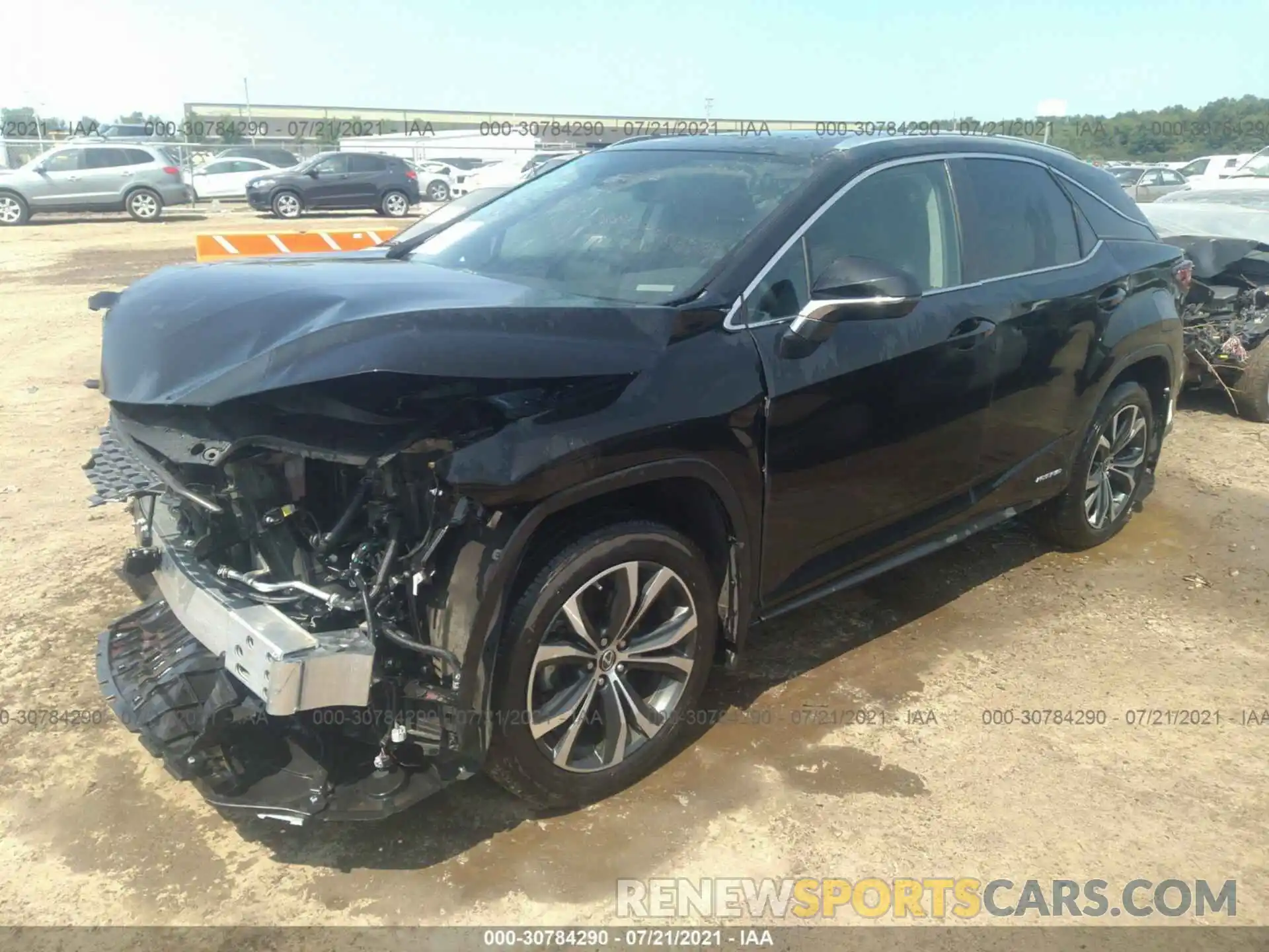 2 Фотография поврежденного автомобиля 2T2HGMDA2MC062354 LEXUS RX 2021