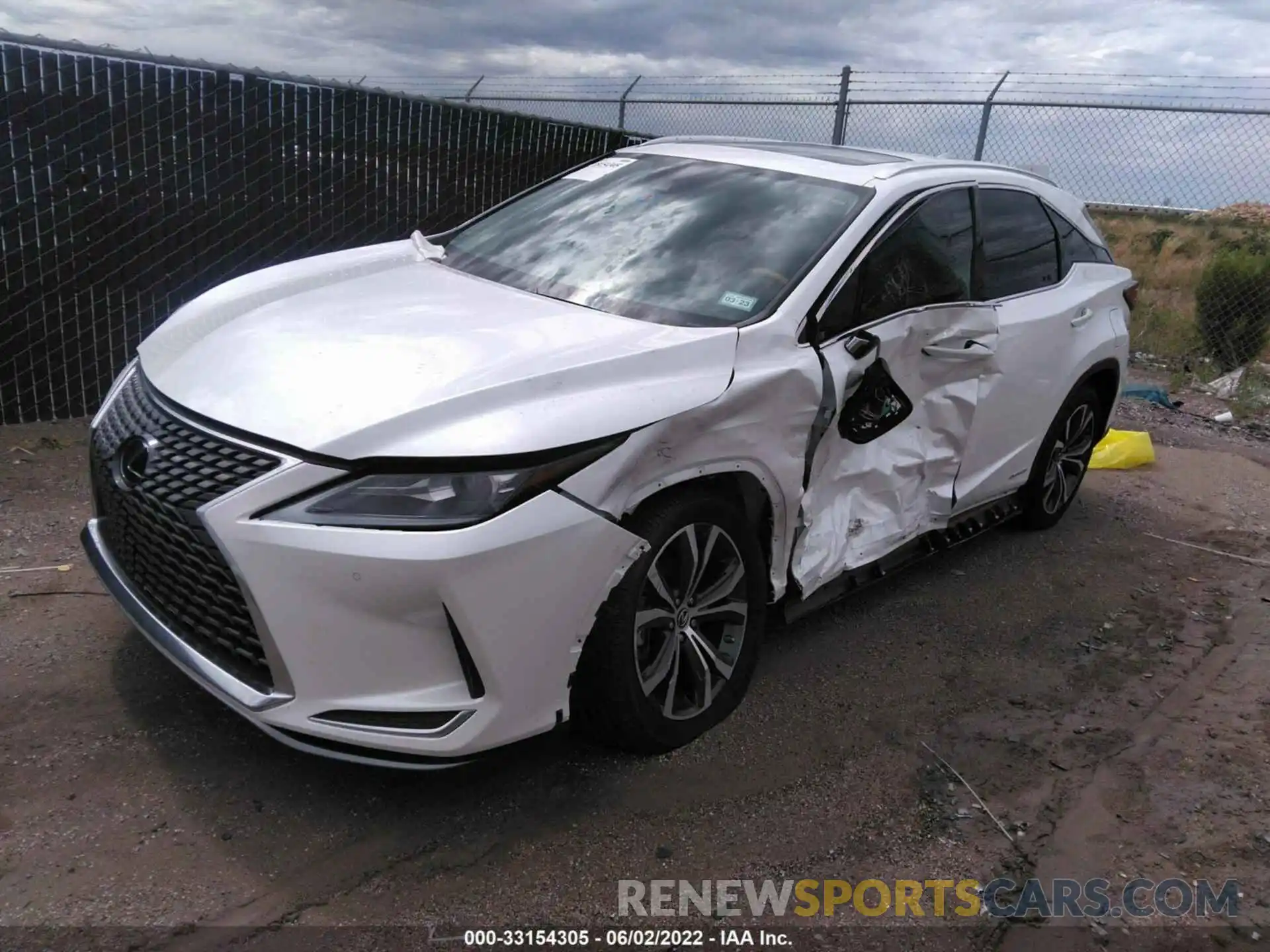 2 Photograph of a damaged car 2T2HGMDA4MC062128 LEXUS RX 2021