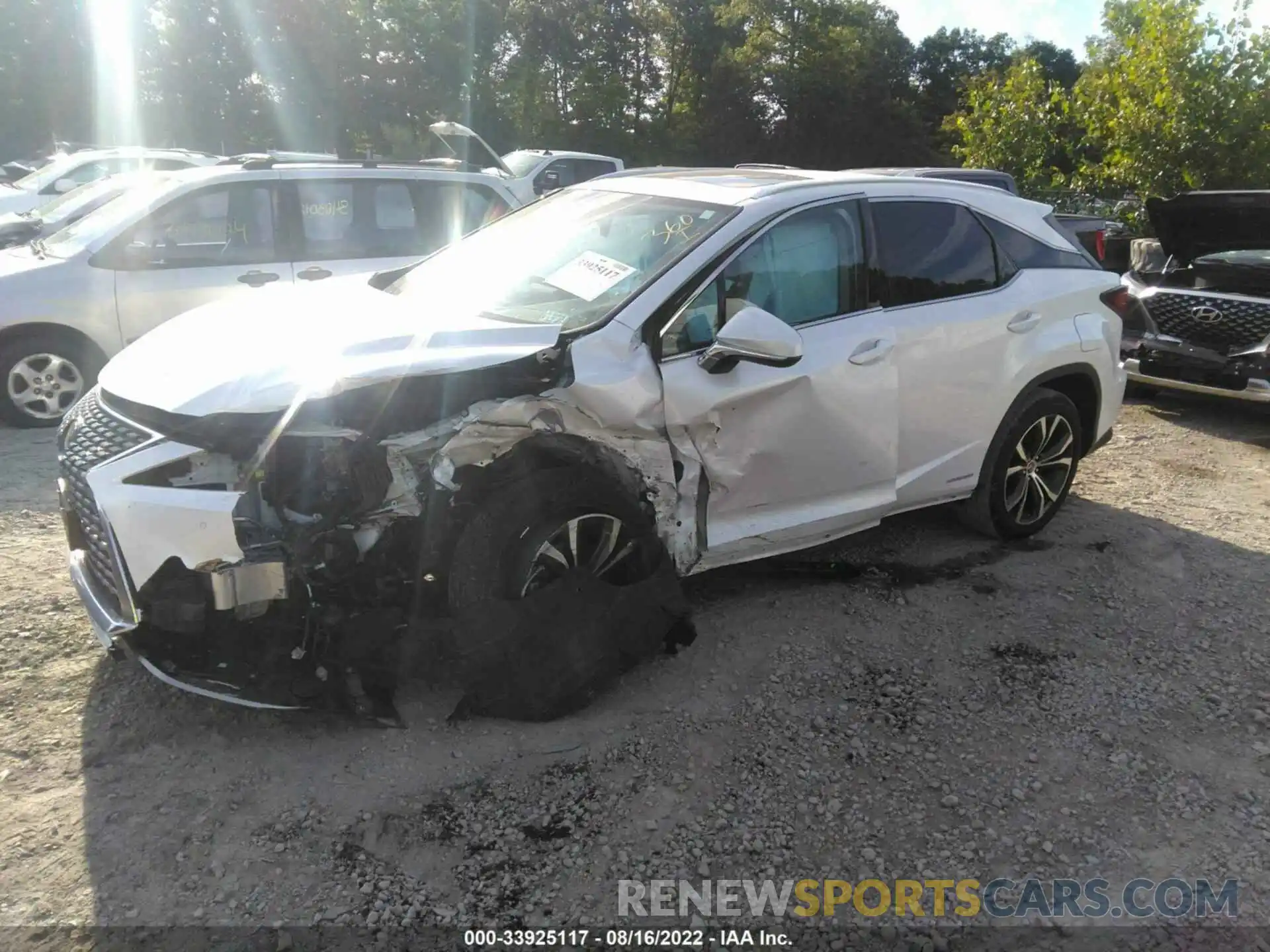 2 Photograph of a damaged car 2T2HGMDA4MC070343 LEXUS RX 2021