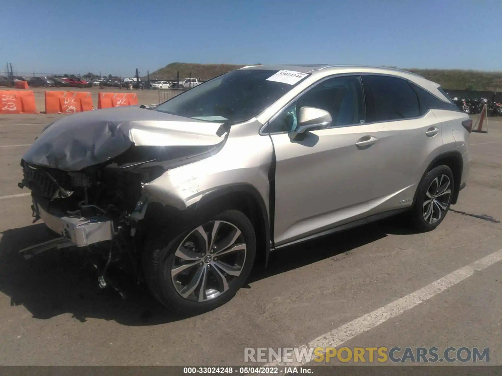 2 Photograph of a damaged car 2T2HGMDA5MC061330 LEXUS RX 2021