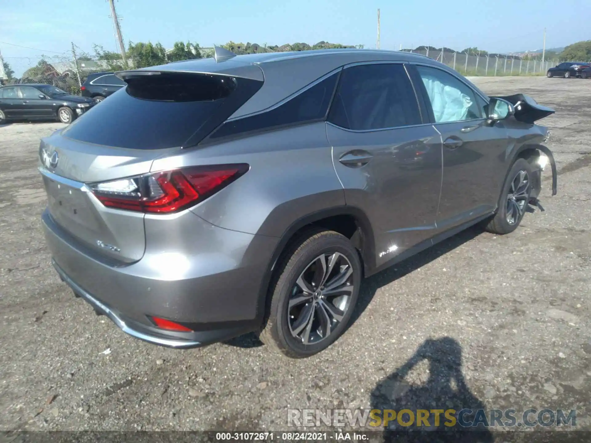 4 Photograph of a damaged car 2T2HGMDA7MC068456 LEXUS RX 2021