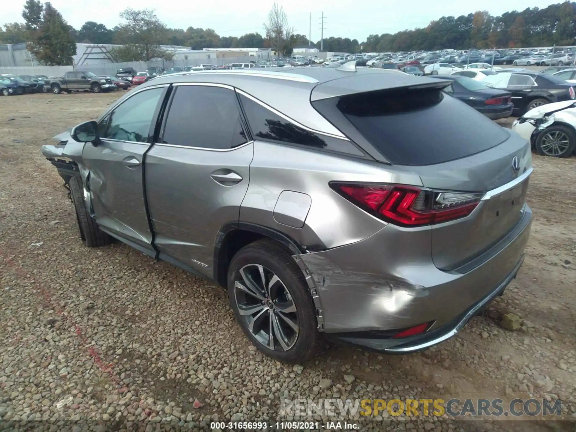 3 Photograph of a damaged car 2T2HGMDA9MC058236 LEXUS RX 2021