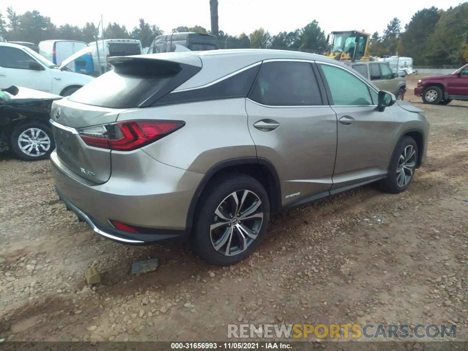 4 Фотография поврежденного автомобиля 2T2HGMDA9MC058236 LEXUS RX 2021