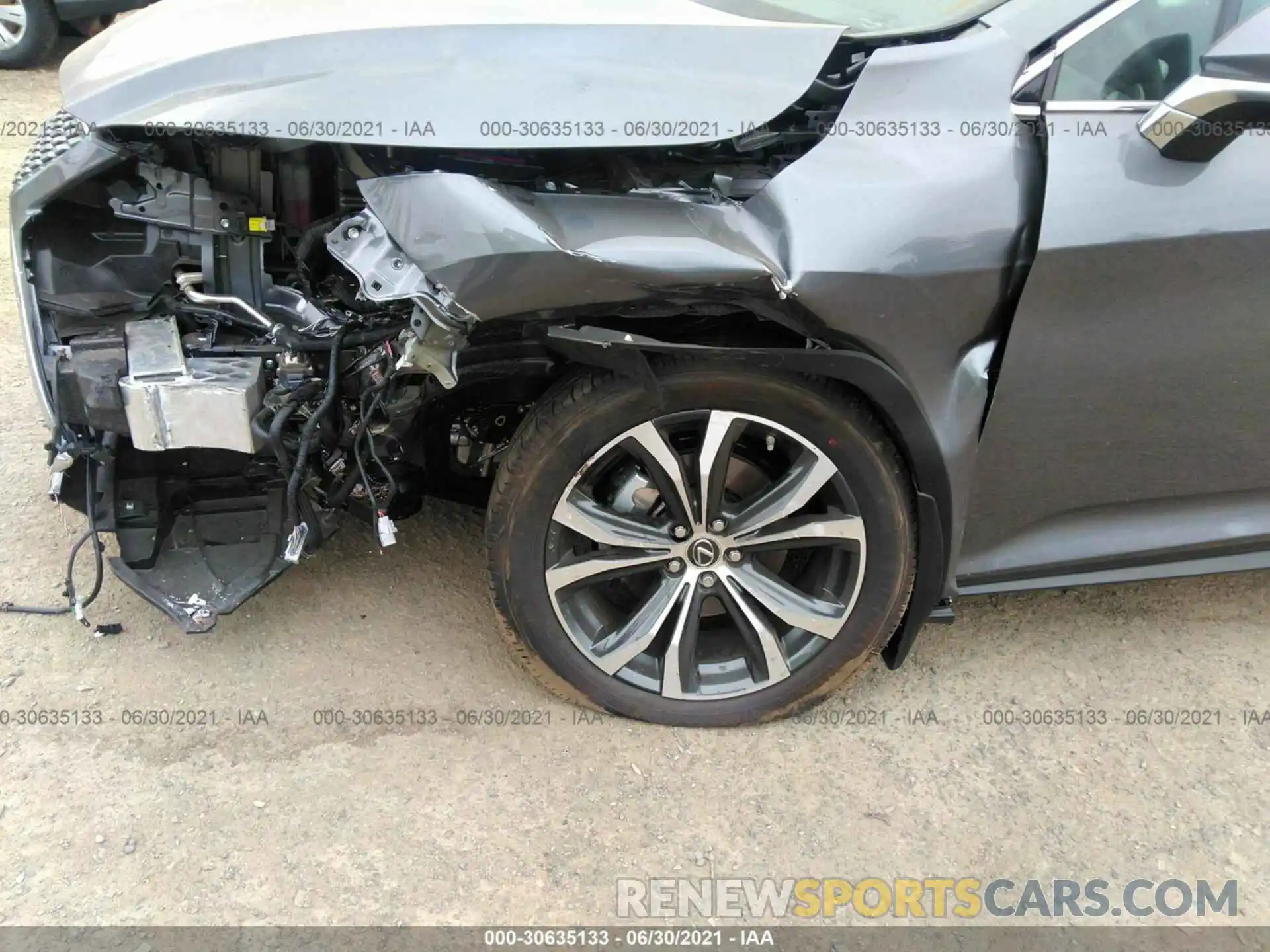 6 Photograph of a damaged car 2T2HGMDA9MC061654 LEXUS RX 2021