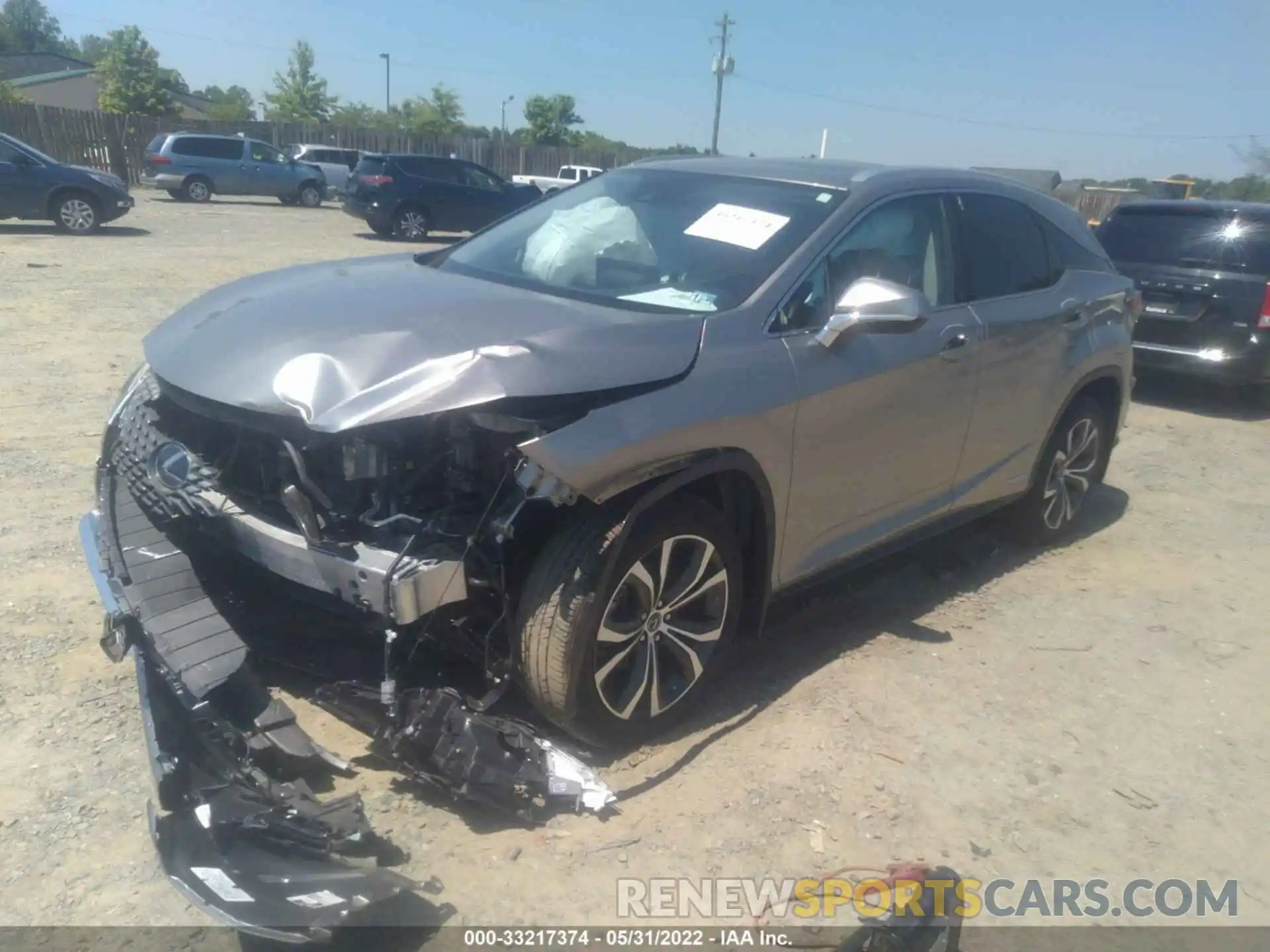 2 Photograph of a damaged car 2T2HGMDAXMC062201 LEXUS RX 2021