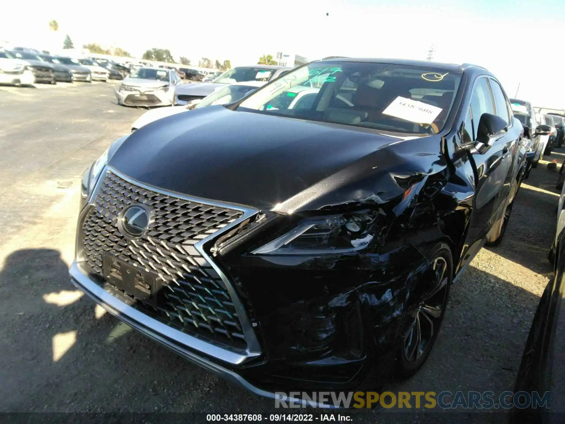 2 Photograph of a damaged car 2T2HZMAA0MC203498 LEXUS RX 2021