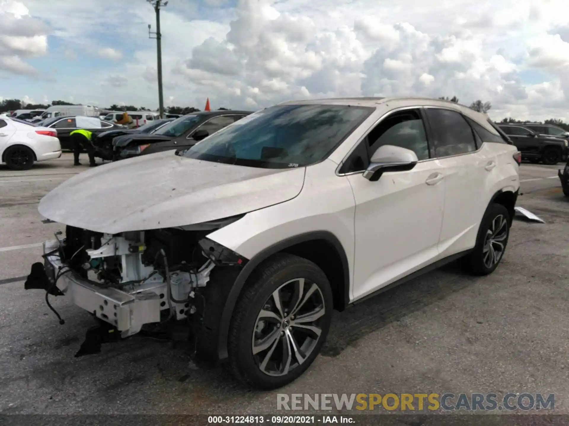 2 Photograph of a damaged car 2T2HZMAA0MC207471 LEXUS RX 2021