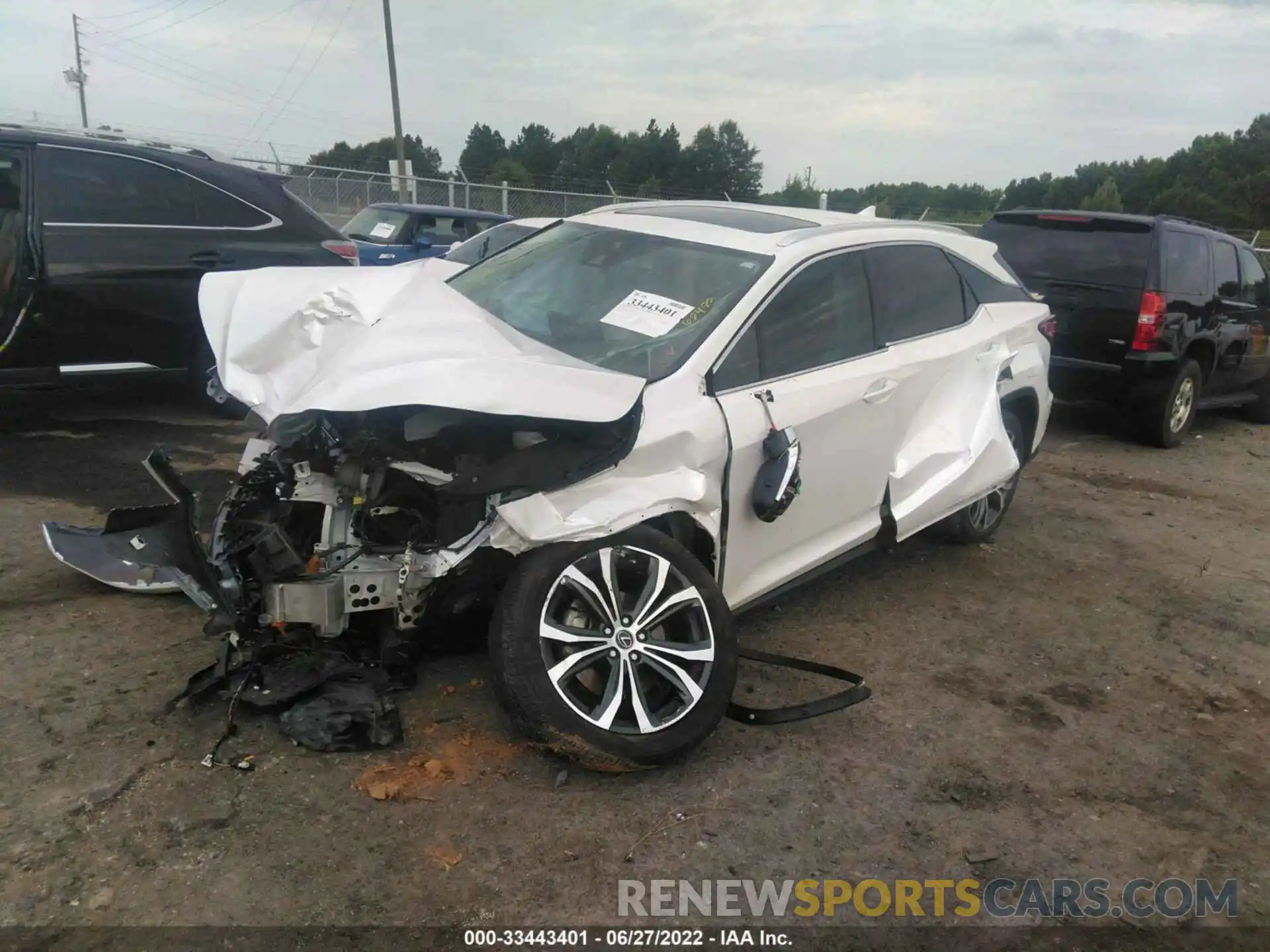 2 Photograph of a damaged car 2T2HZMAA1MC182810 LEXUS RX 2021