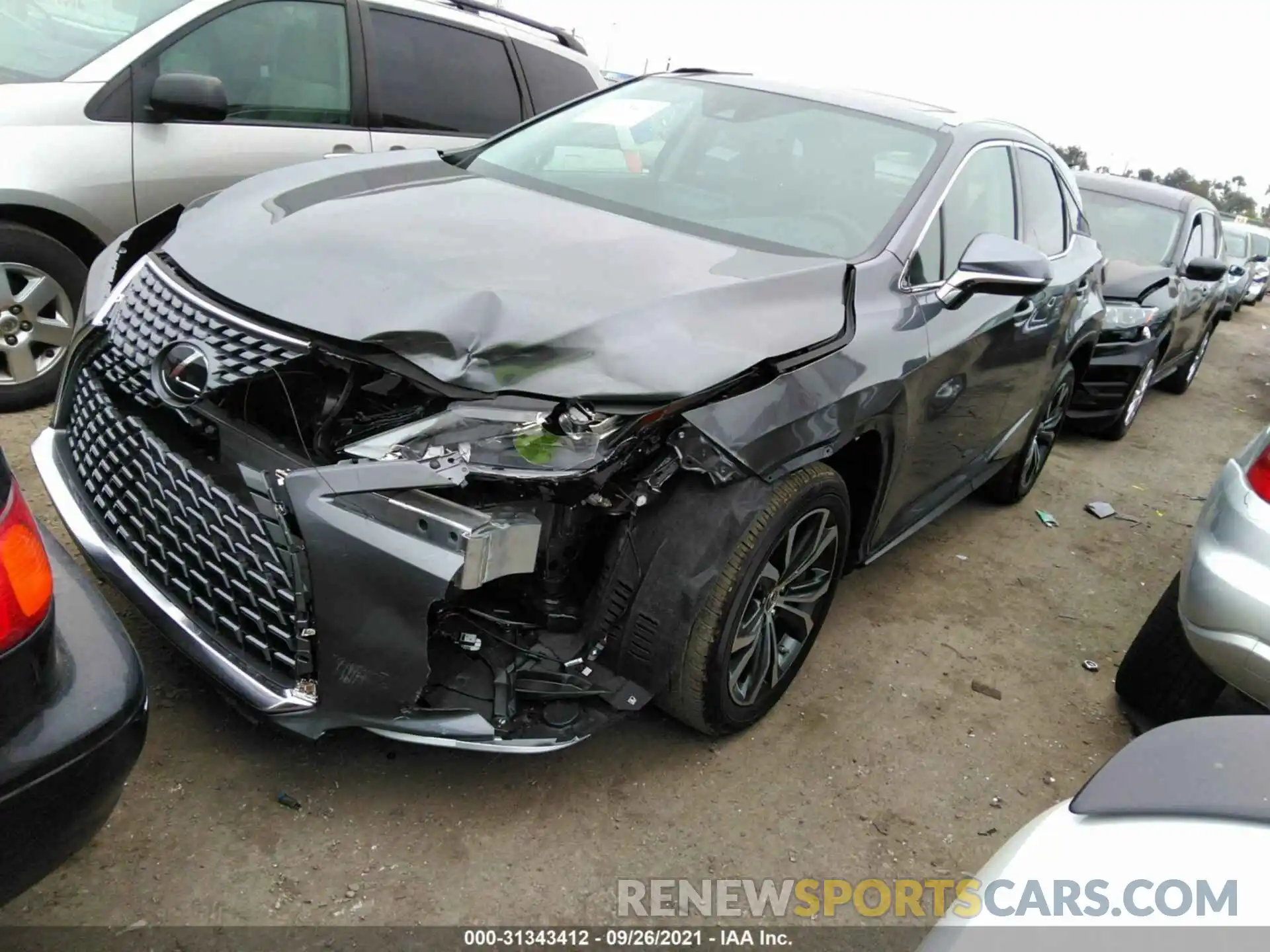 2 Photograph of a damaged car 2T2HZMAA1MC207589 LEXUS RX 2021