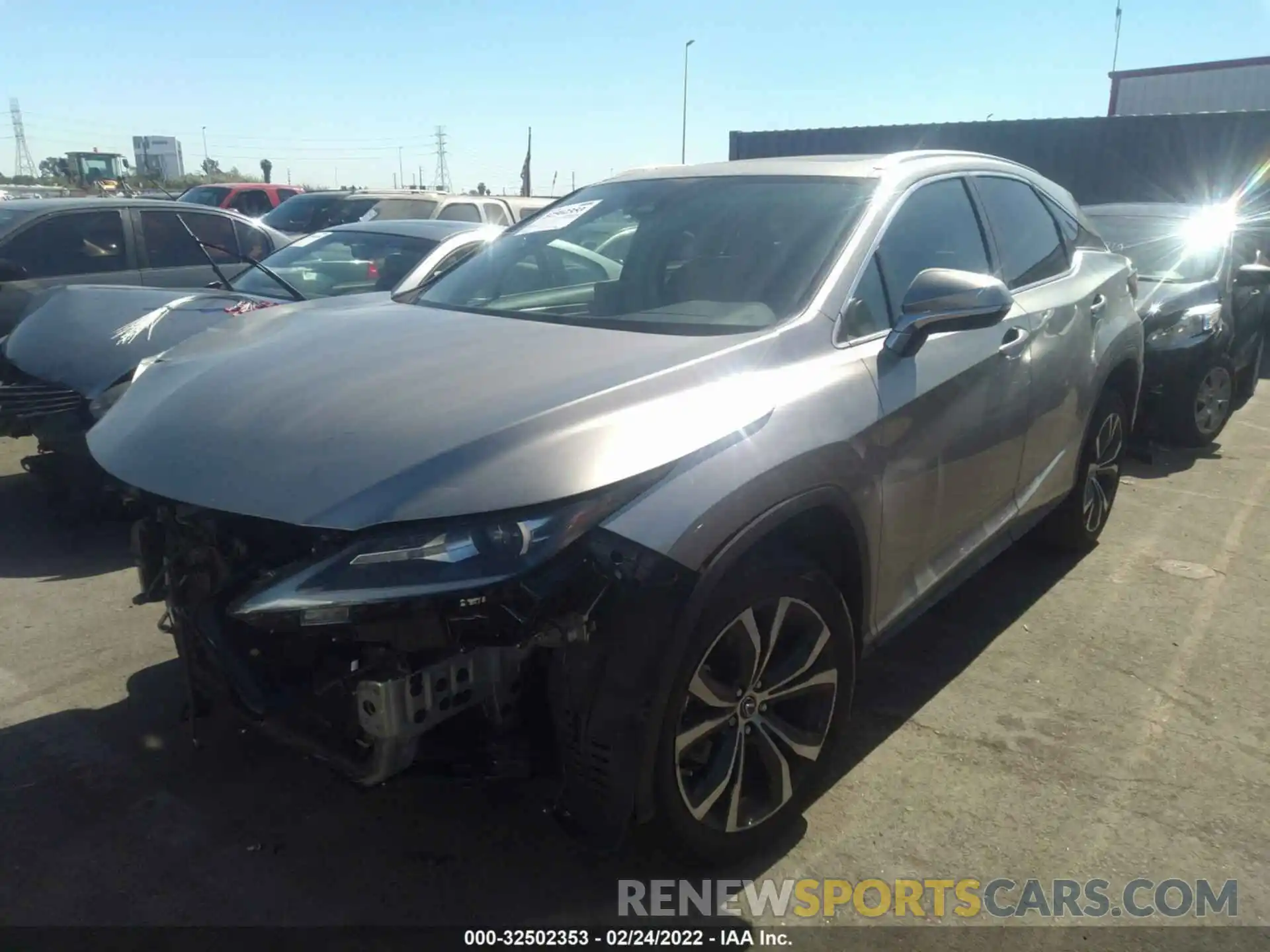 2 Photograph of a damaged car 2T2HZMAA4MC201625 LEXUS RX 2021