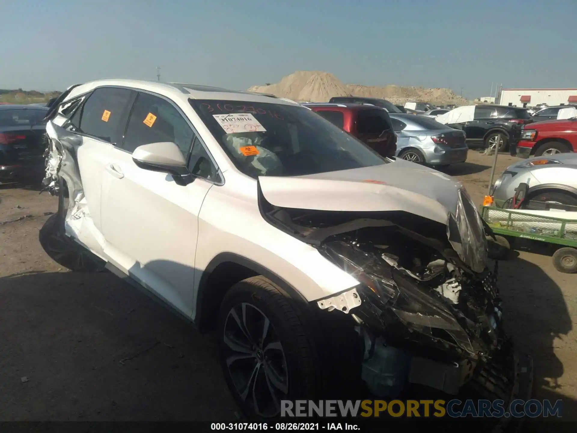 1 Photograph of a damaged car 2T2HZMAA4MC206954 LEXUS RX 2021