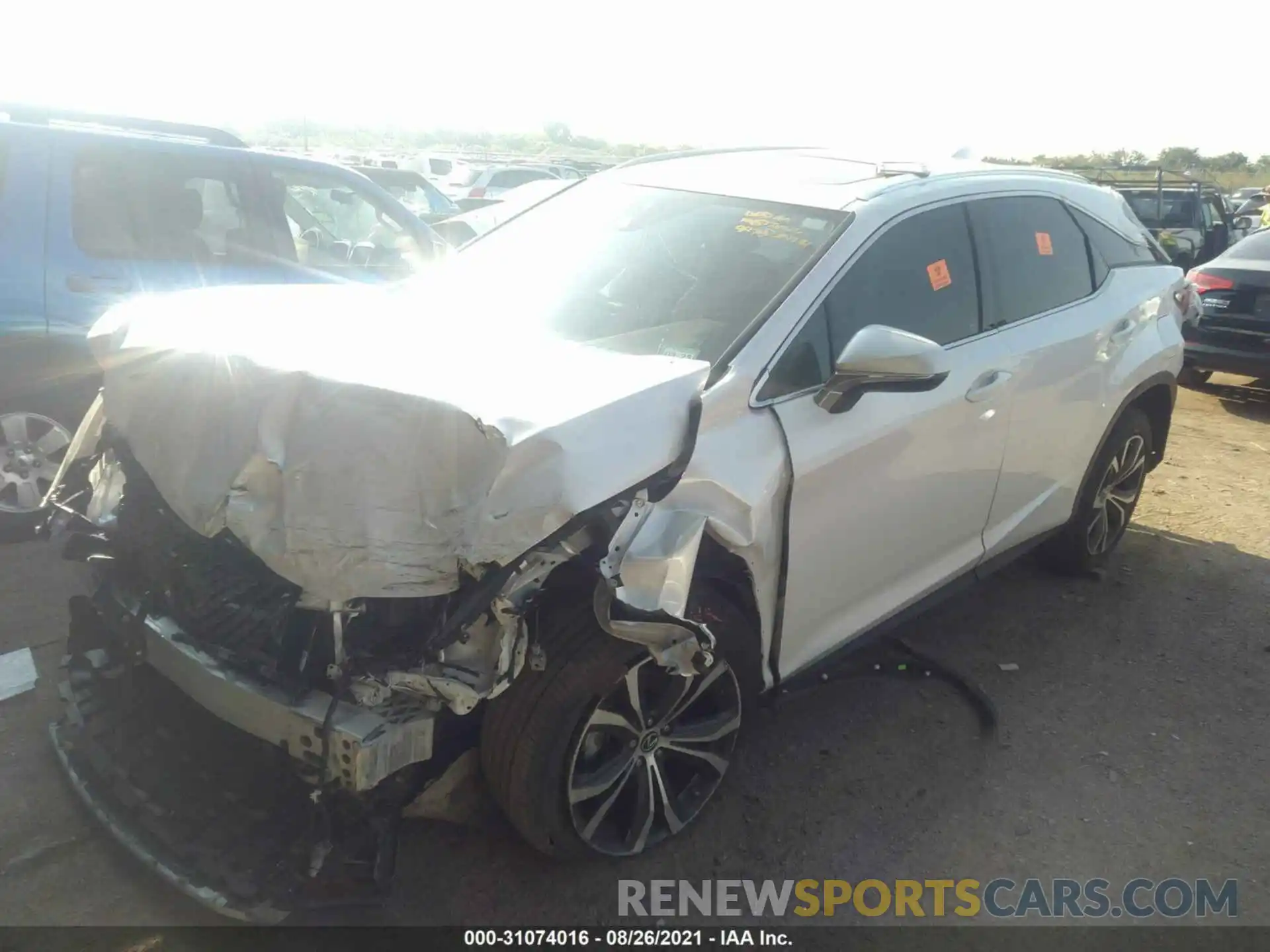 2 Photograph of a damaged car 2T2HZMAA4MC206954 LEXUS RX 2021