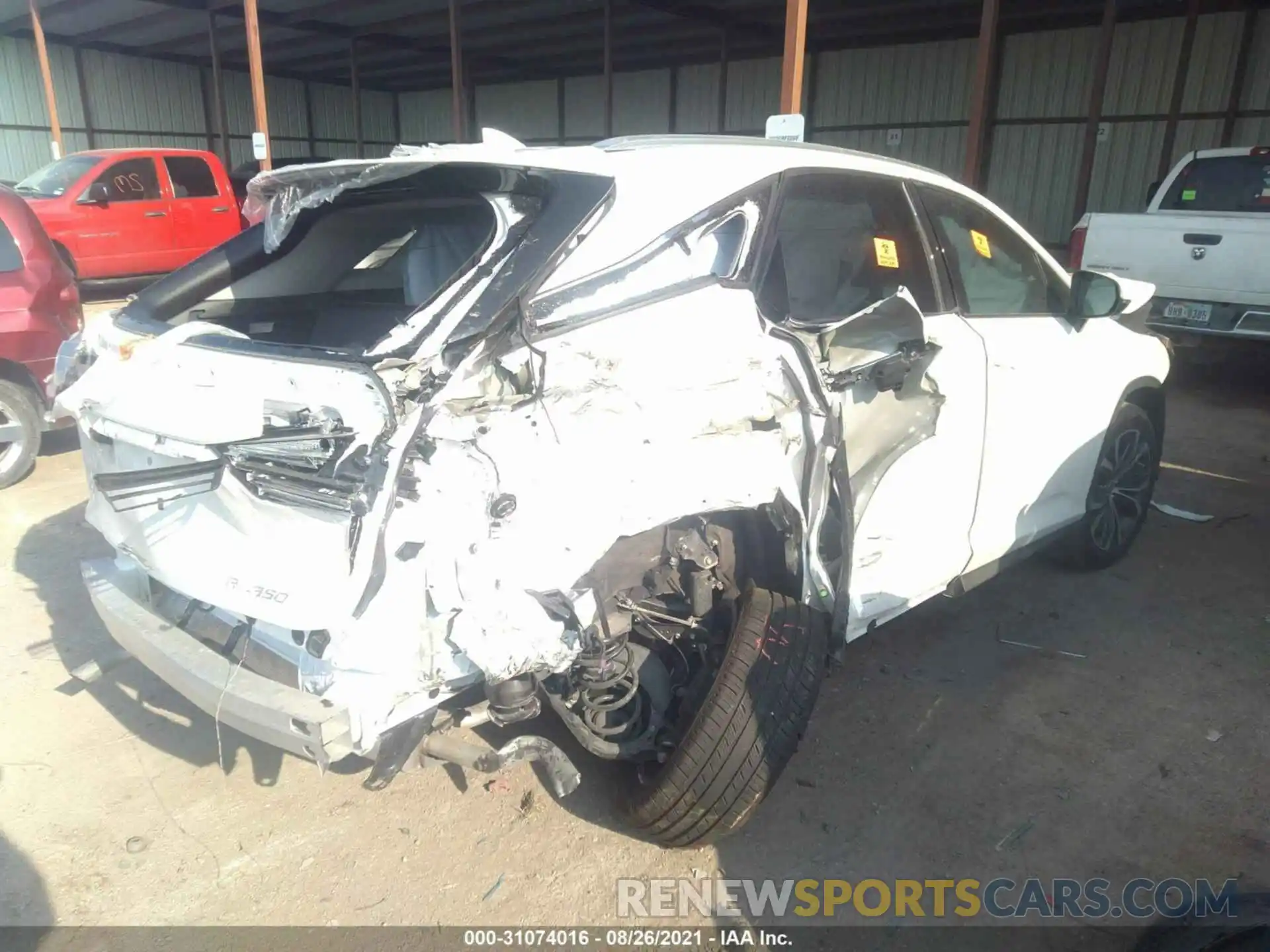 4 Photograph of a damaged car 2T2HZMAA4MC206954 LEXUS RX 2021