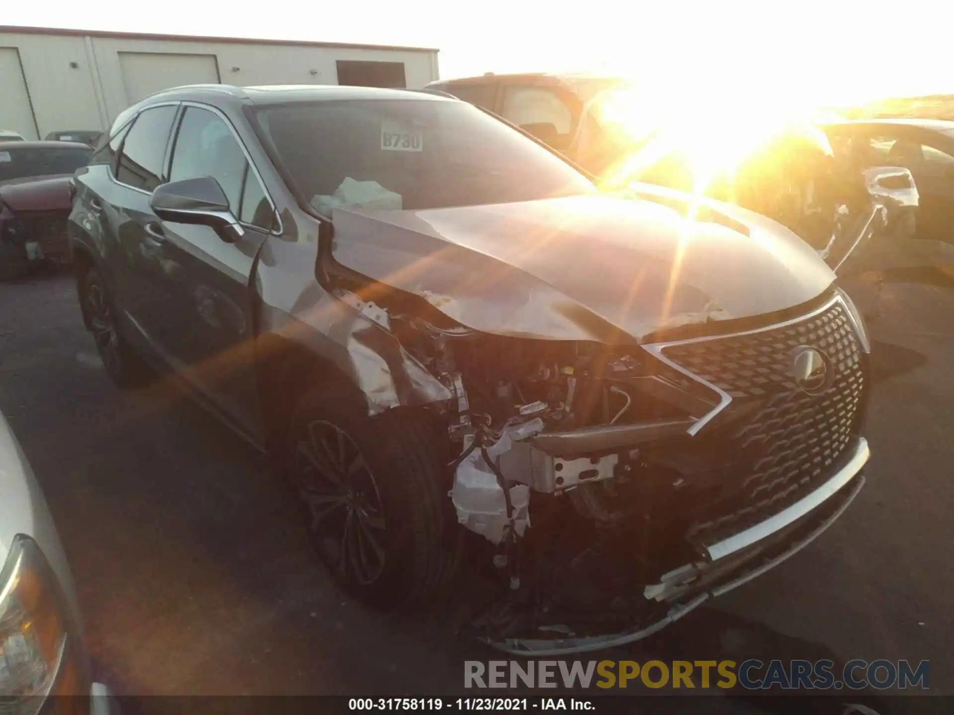 1 Photograph of a damaged car 2T2HZMAA4MC209806 LEXUS RX 2021