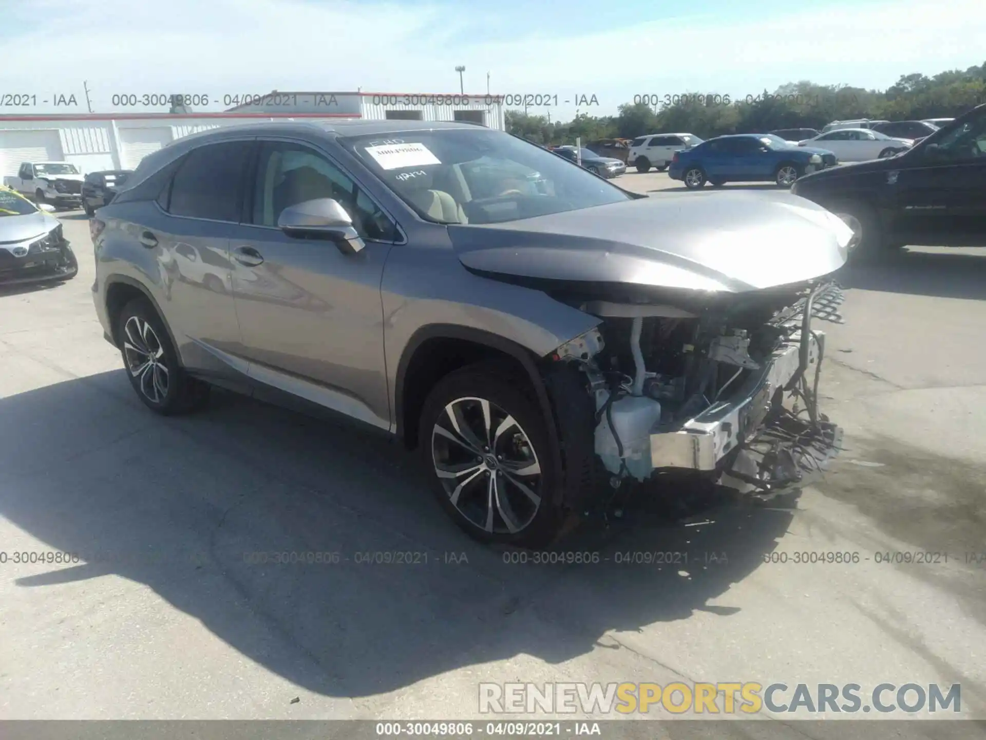 1 Photograph of a damaged car 2T2HZMAA5MC192711 LEXUS RX 2021