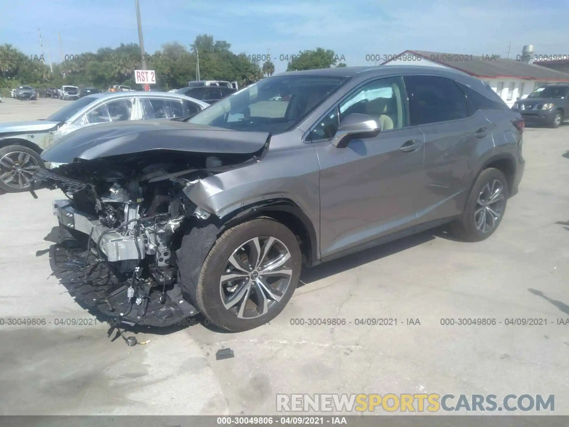 2 Photograph of a damaged car 2T2HZMAA5MC192711 LEXUS RX 2021