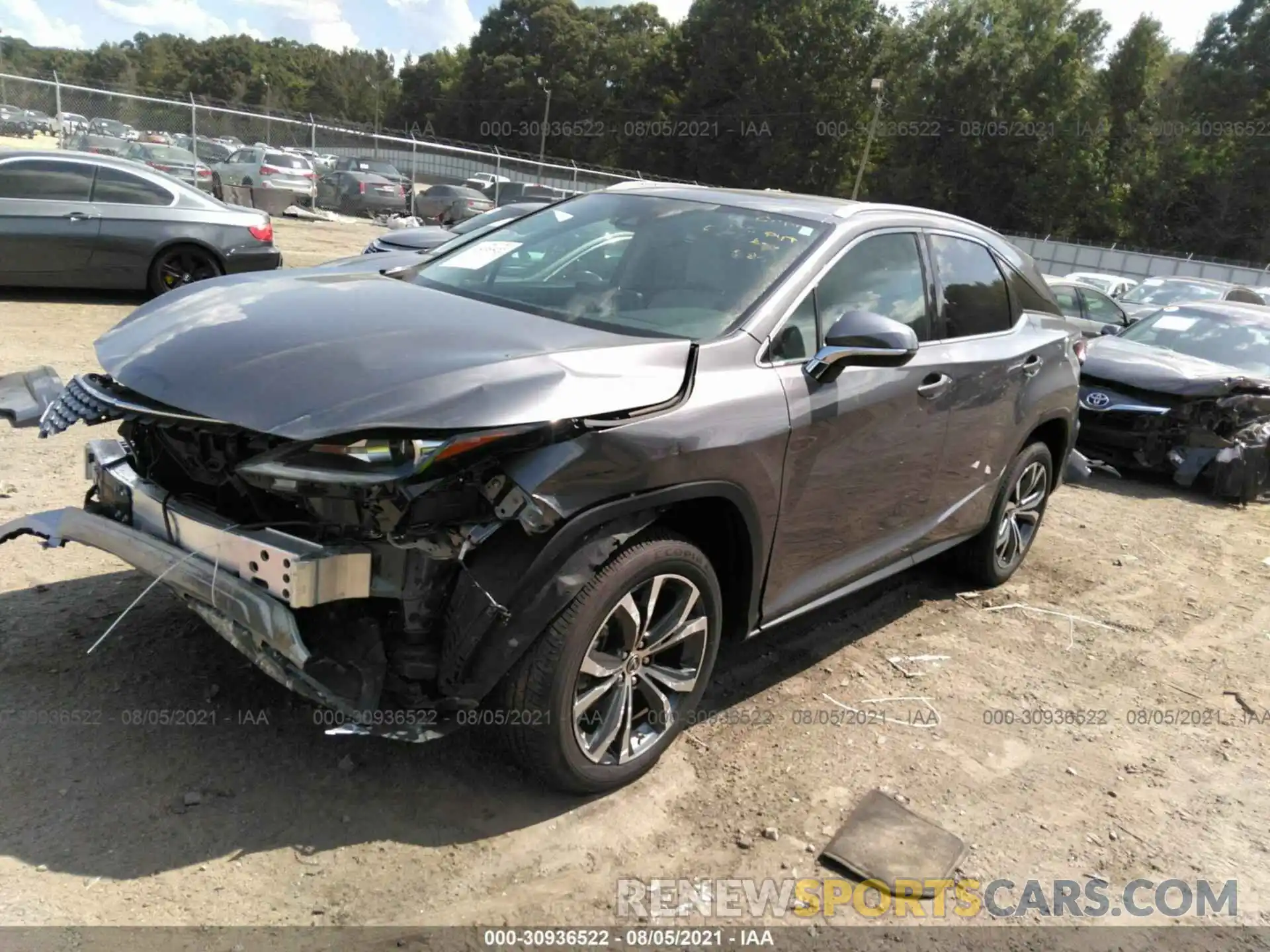 2 Photograph of a damaged car 2T2HZMAA6MC182804 LEXUS RX 2021