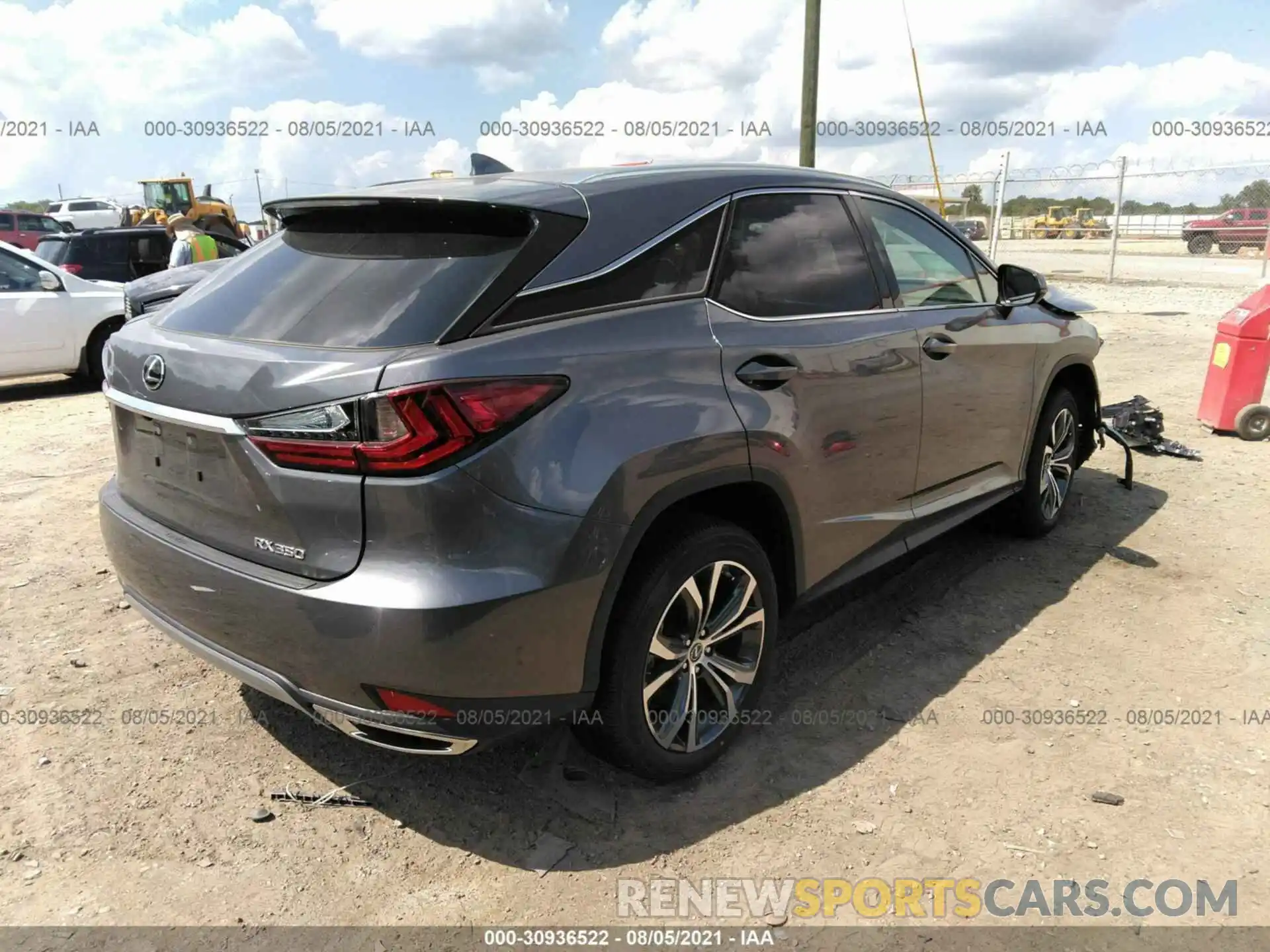 4 Photograph of a damaged car 2T2HZMAA6MC182804 LEXUS RX 2021