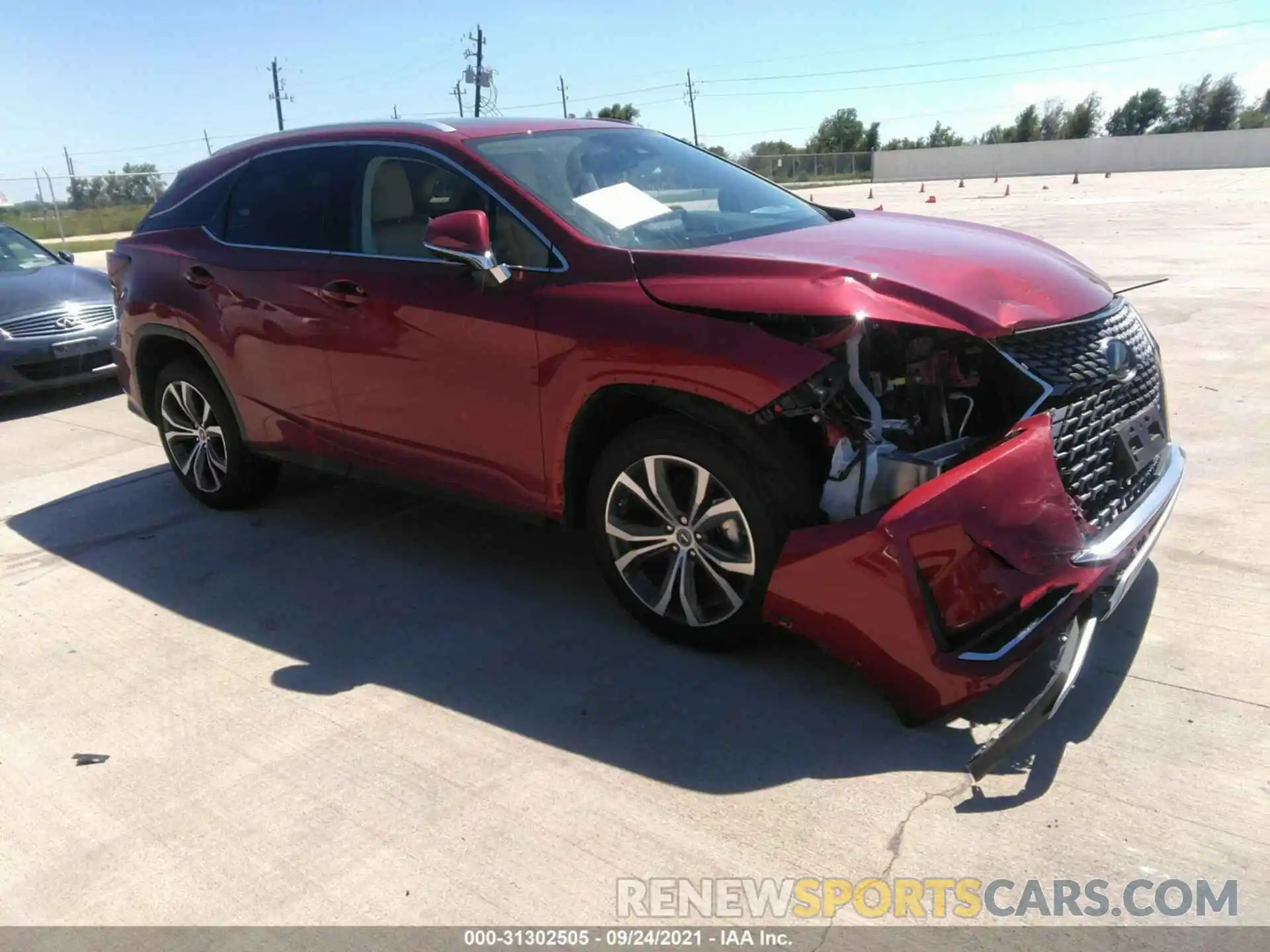 1 Photograph of a damaged car 2T2HZMAA6MC187839 LEXUS RX 2021