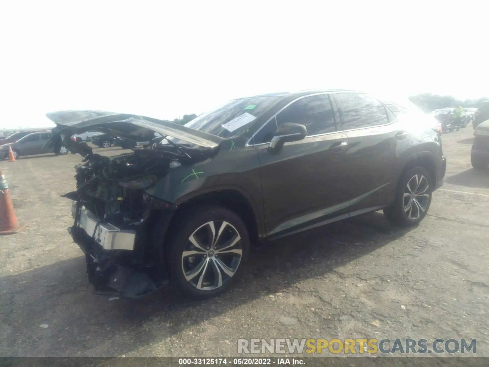 2 Фотография поврежденного автомобиля 2T2HZMAA6MC213873 LEXUS RX 2021