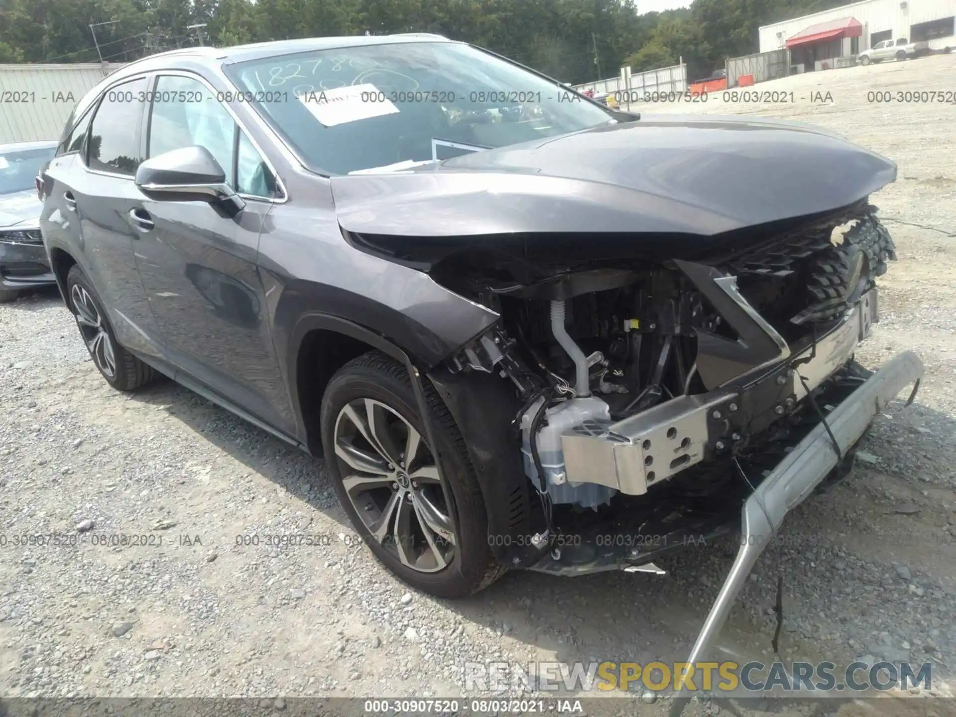 1 Photograph of a damaged car 2T2HZMAA7MC182780 LEXUS RX 2021