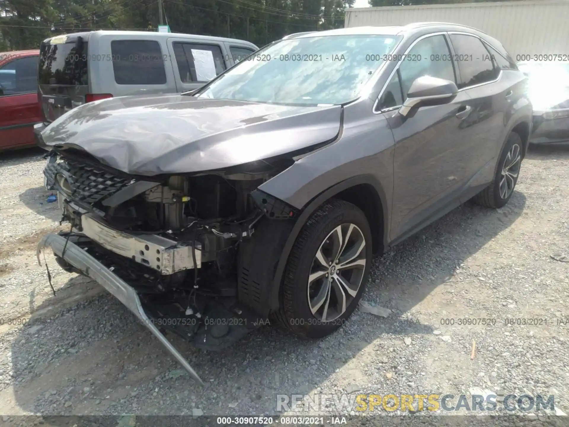 2 Photograph of a damaged car 2T2HZMAA7MC182780 LEXUS RX 2021