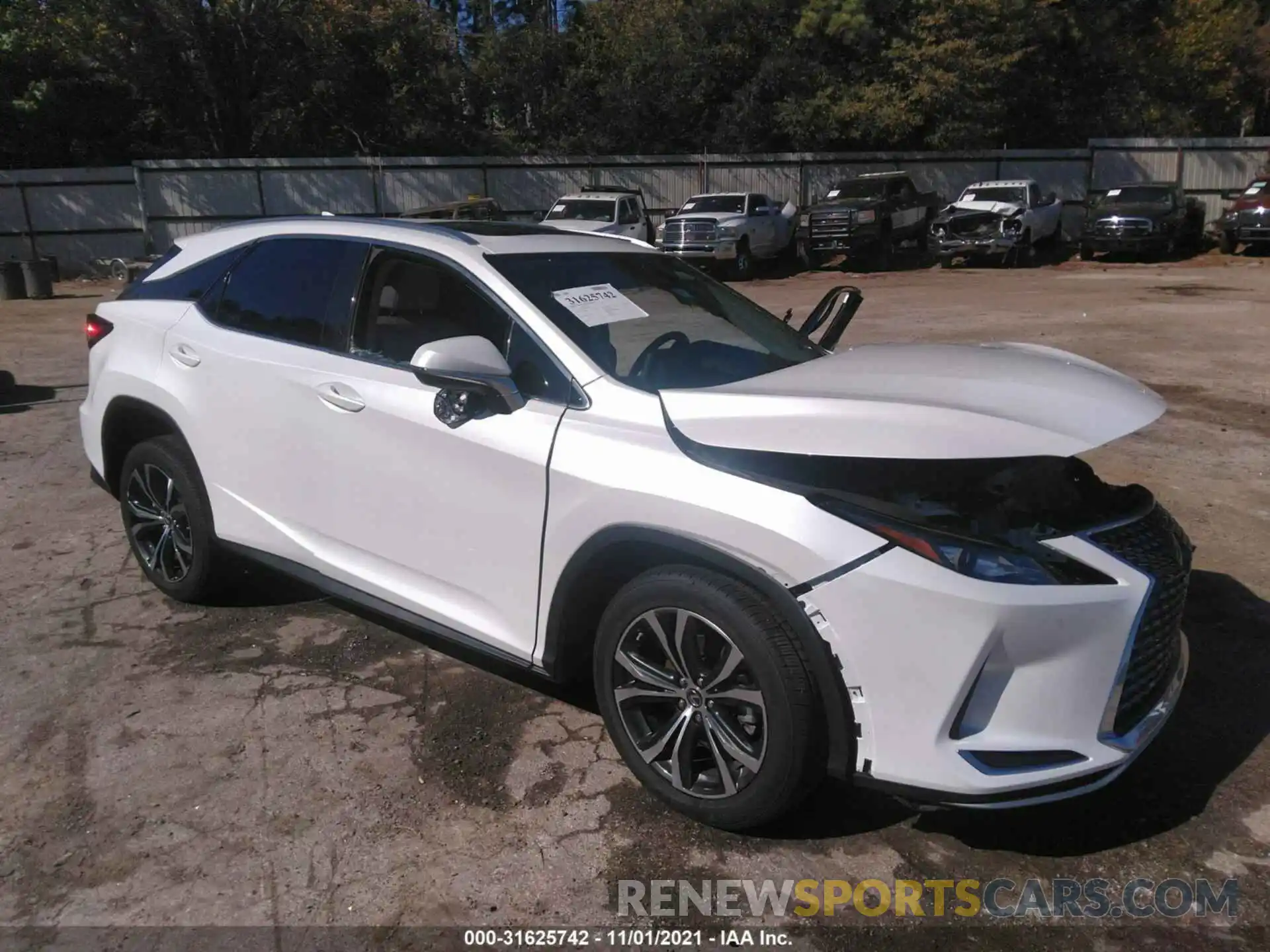 1 Photograph of a damaged car 2T2HZMAA7MC183864 LEXUS RX 2021