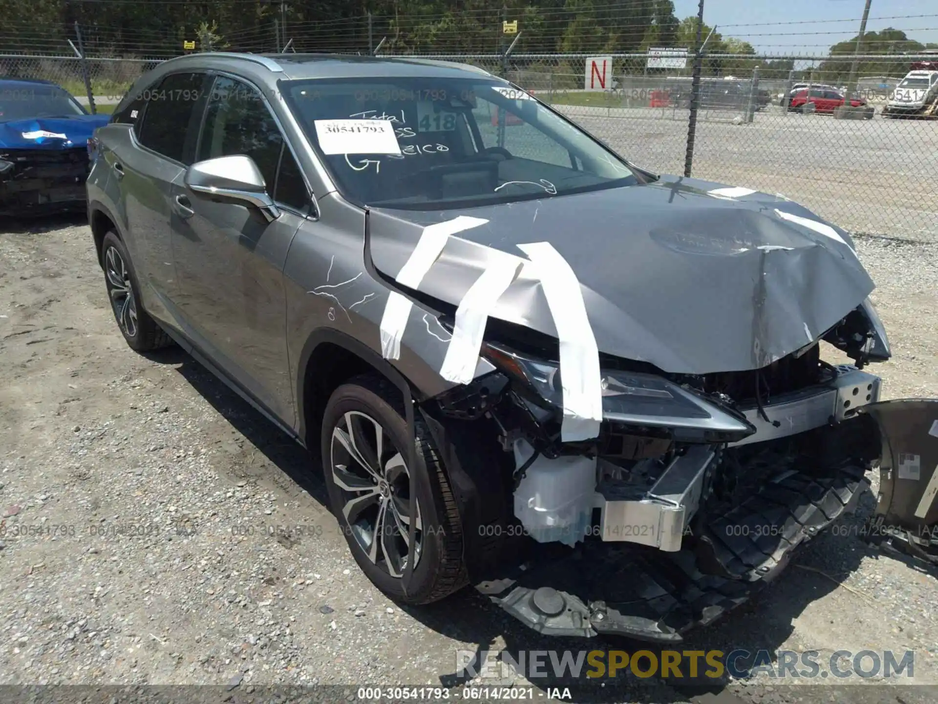 1 Photograph of a damaged car 2T2HZMAA8MC183842 LEXUS RX 2021