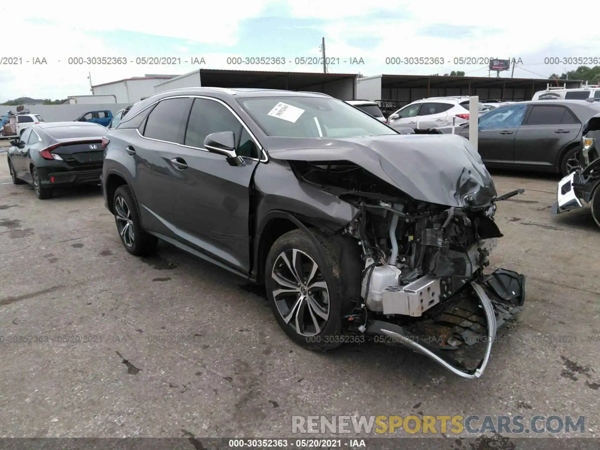 1 Photograph of a damaged car 2T2HZMAA8MC184179 LEXUS RX 2021