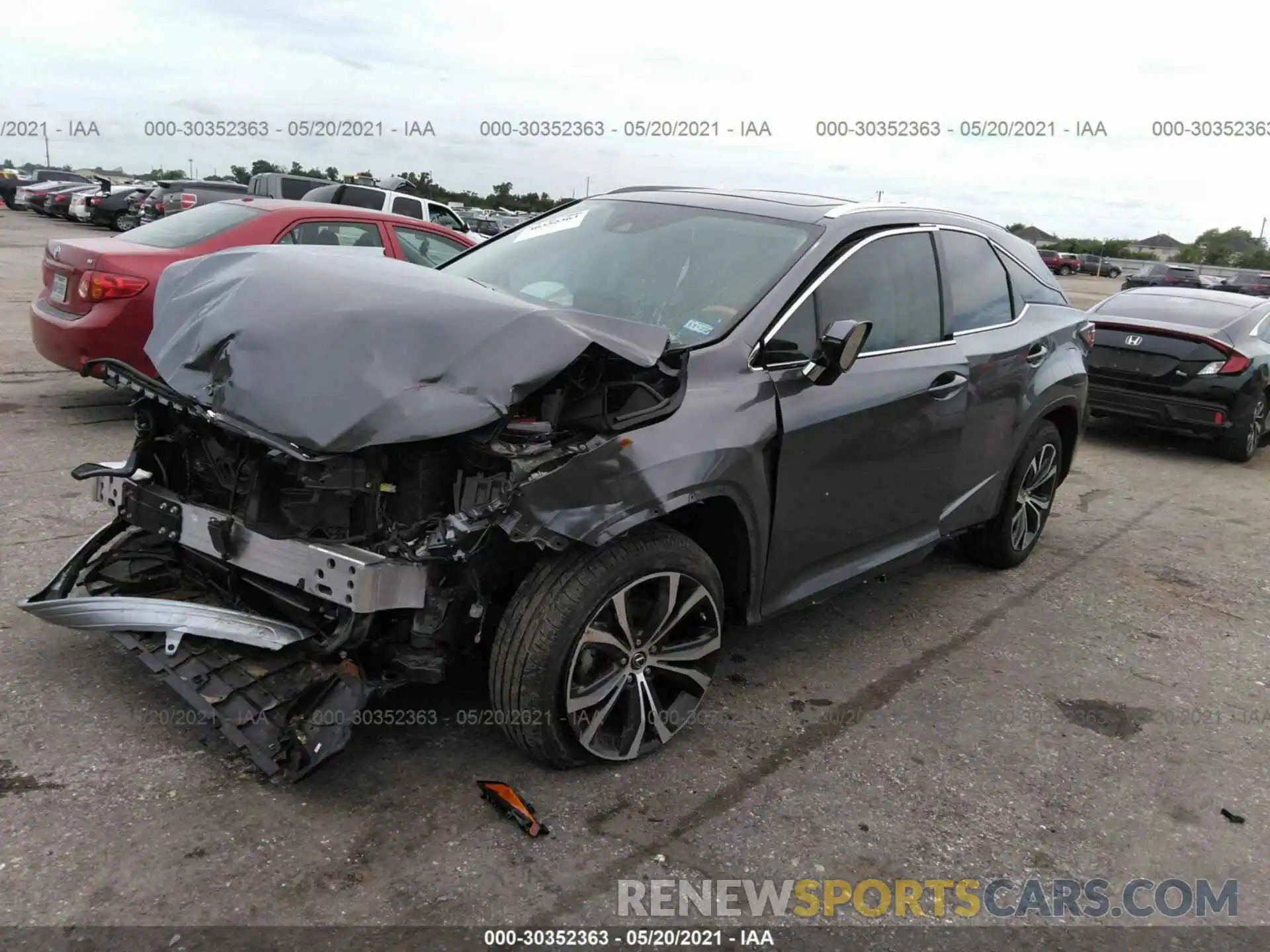 2 Photograph of a damaged car 2T2HZMAA8MC184179 LEXUS RX 2021