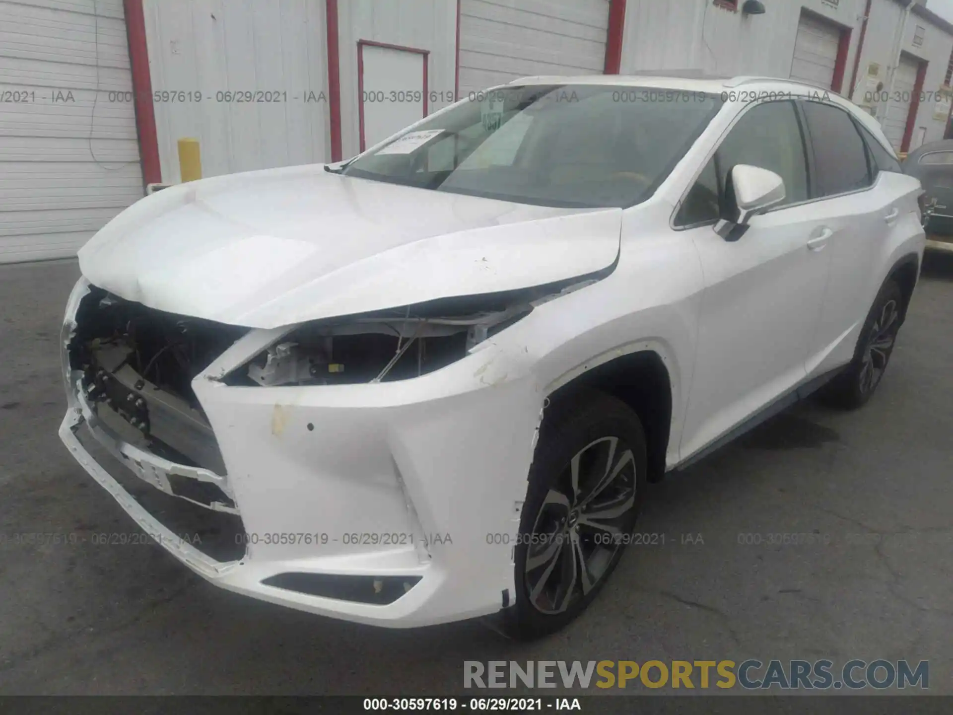 2 Photograph of a damaged car 2T2HZMAA8MC196316 LEXUS RX 2021