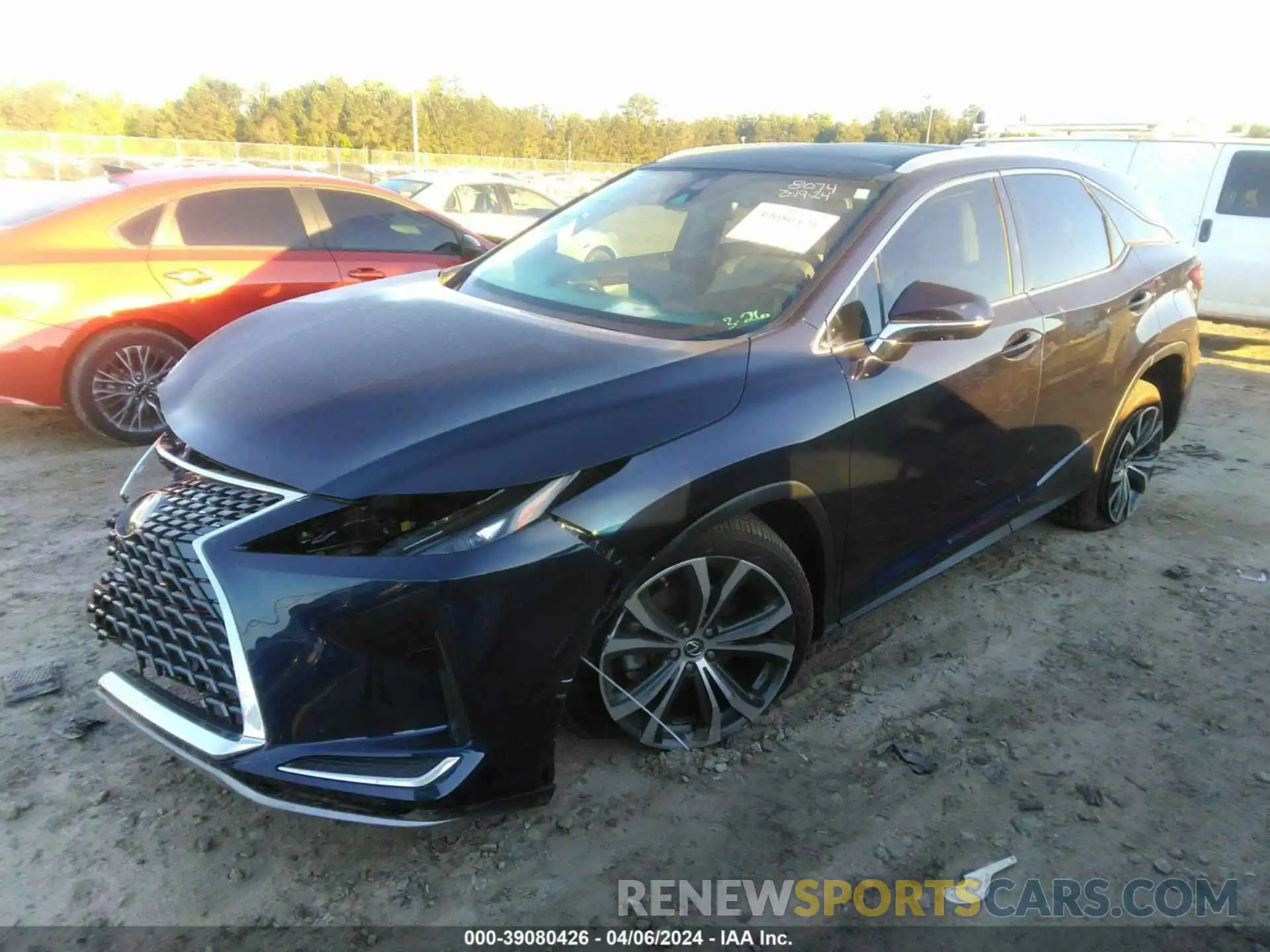 2 Photograph of a damaged car 2T2HZMAA9MC198074 LEXUS RX 2021