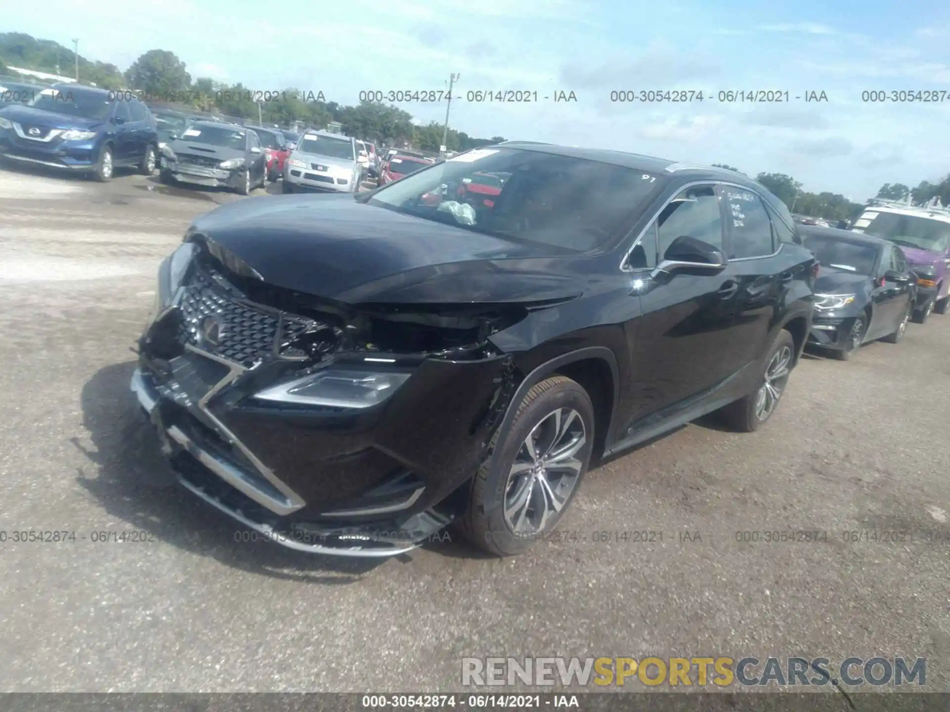 2 Photograph of a damaged car 2T2HZMAAXMC191201 LEXUS RX 2021